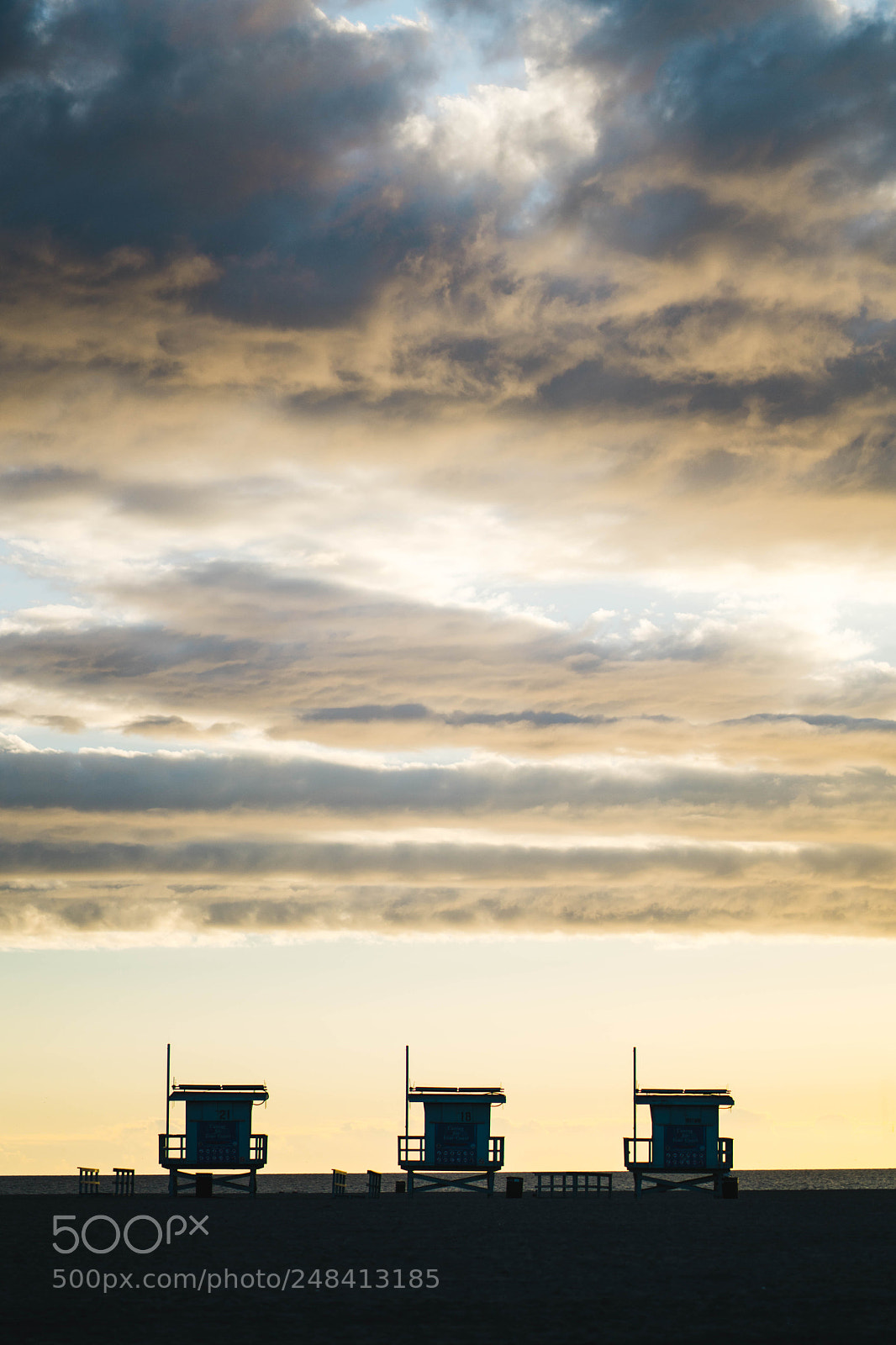 Sony a7R II sample photo. Lifeguard houses on venice photography