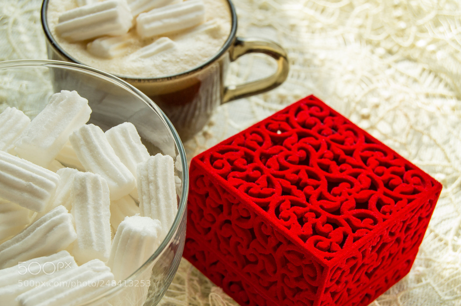 Nikon D3200 sample photo. Coffee cup with marshmallows photography