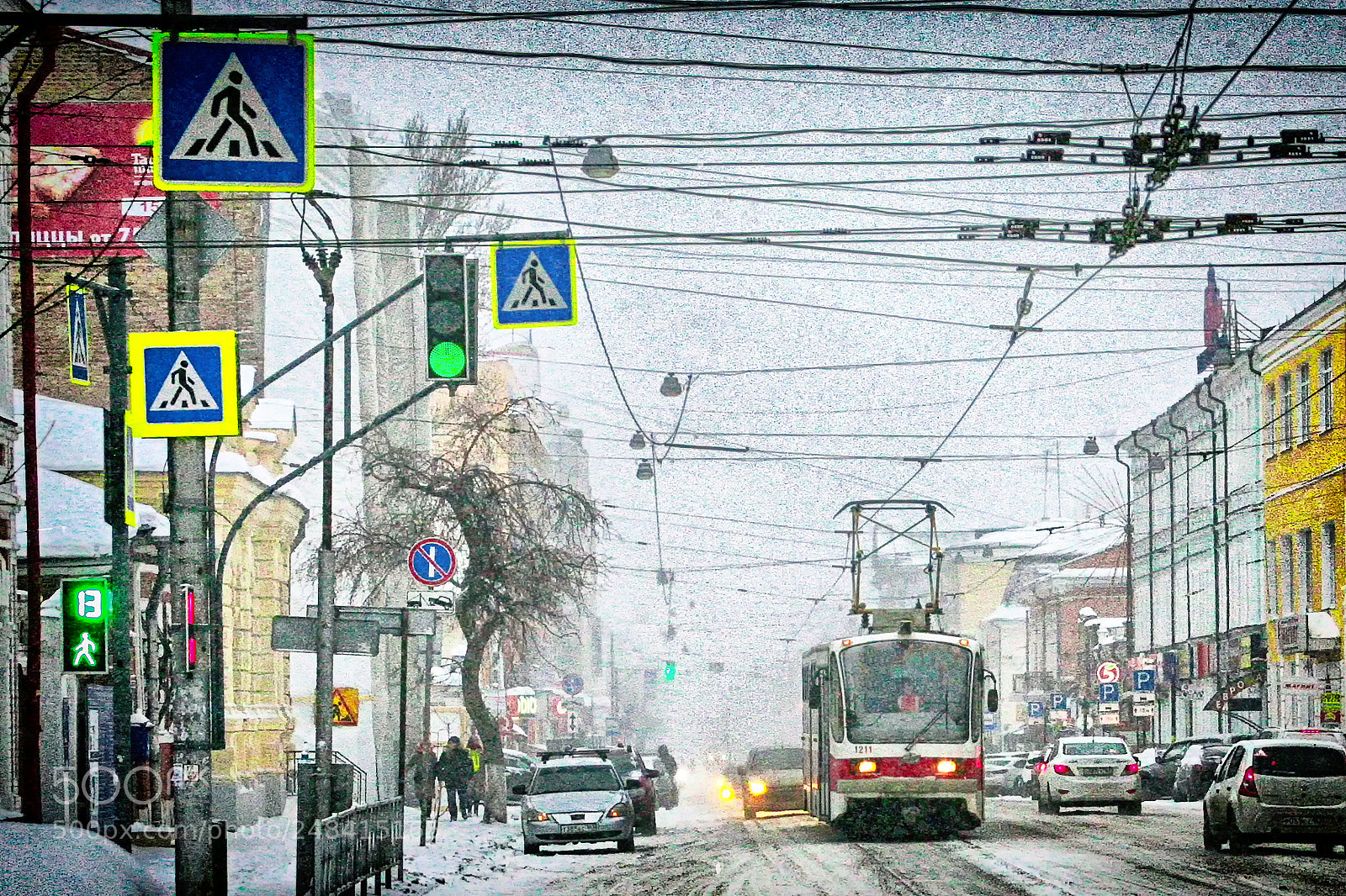 Canon EOS 5D sample photo. Street. spring snow iii photography