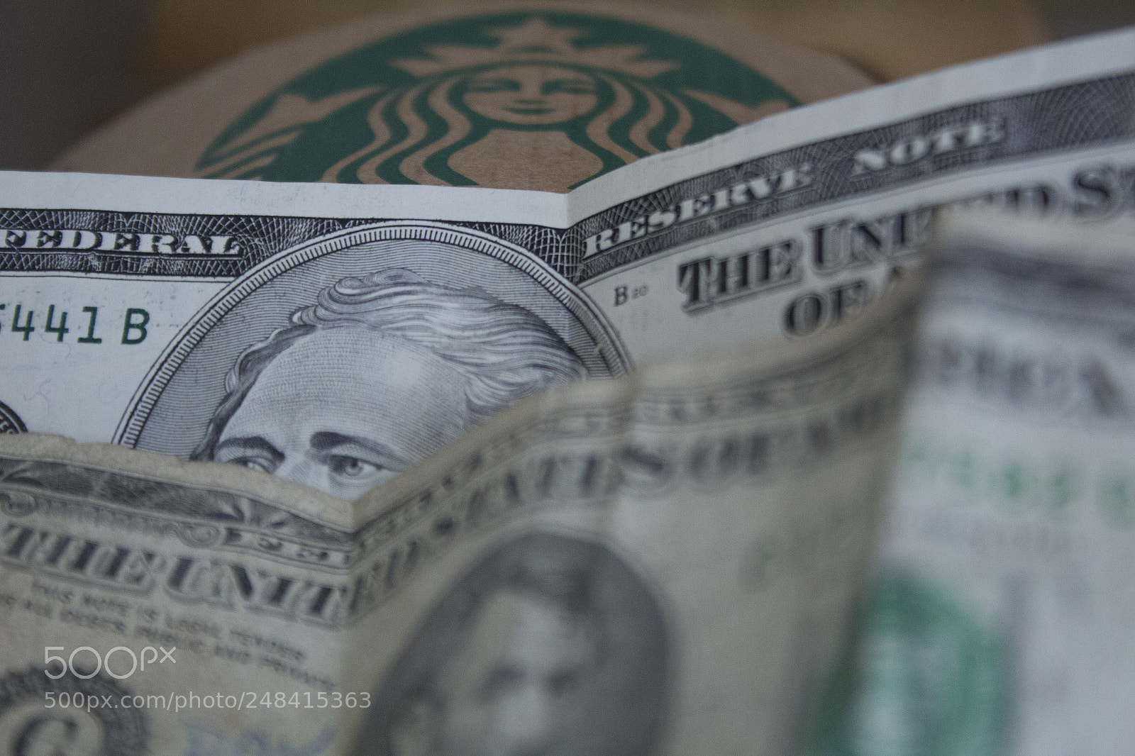 Canon EOS 1200D (EOS Rebel T5 / EOS Kiss X70 / EOS Hi) sample photo. Dollars and starbucks. photography