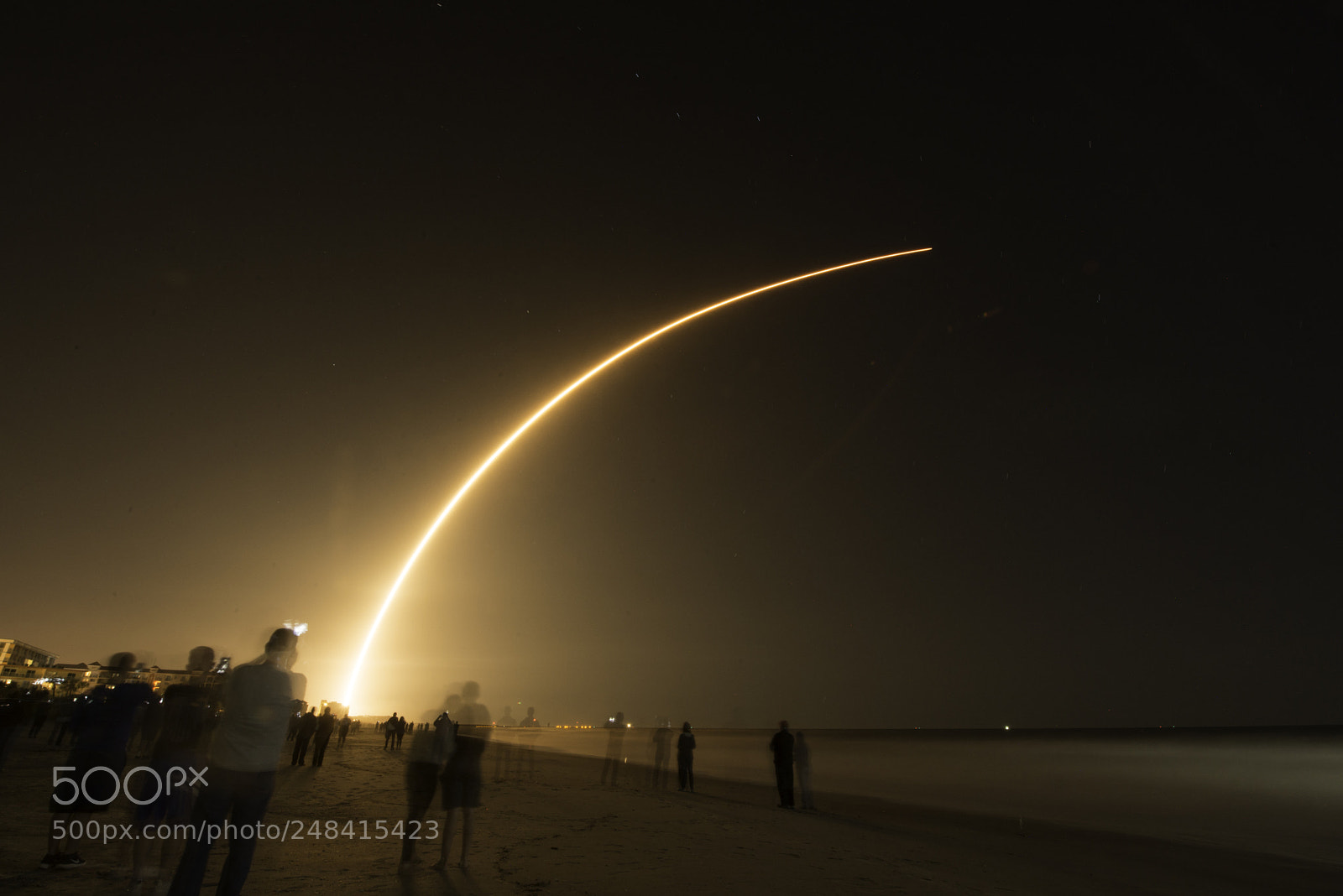 Nikon D800 sample photo. Night launch of falcon photography