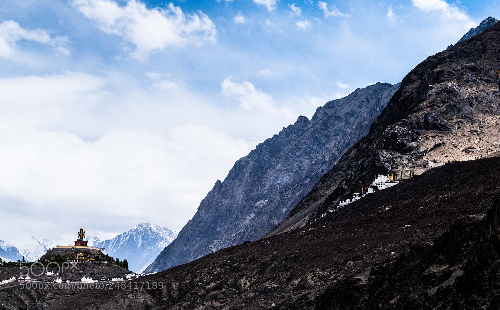 Nikon D5500 sample photo. The diskit monastery, ladakh photography
