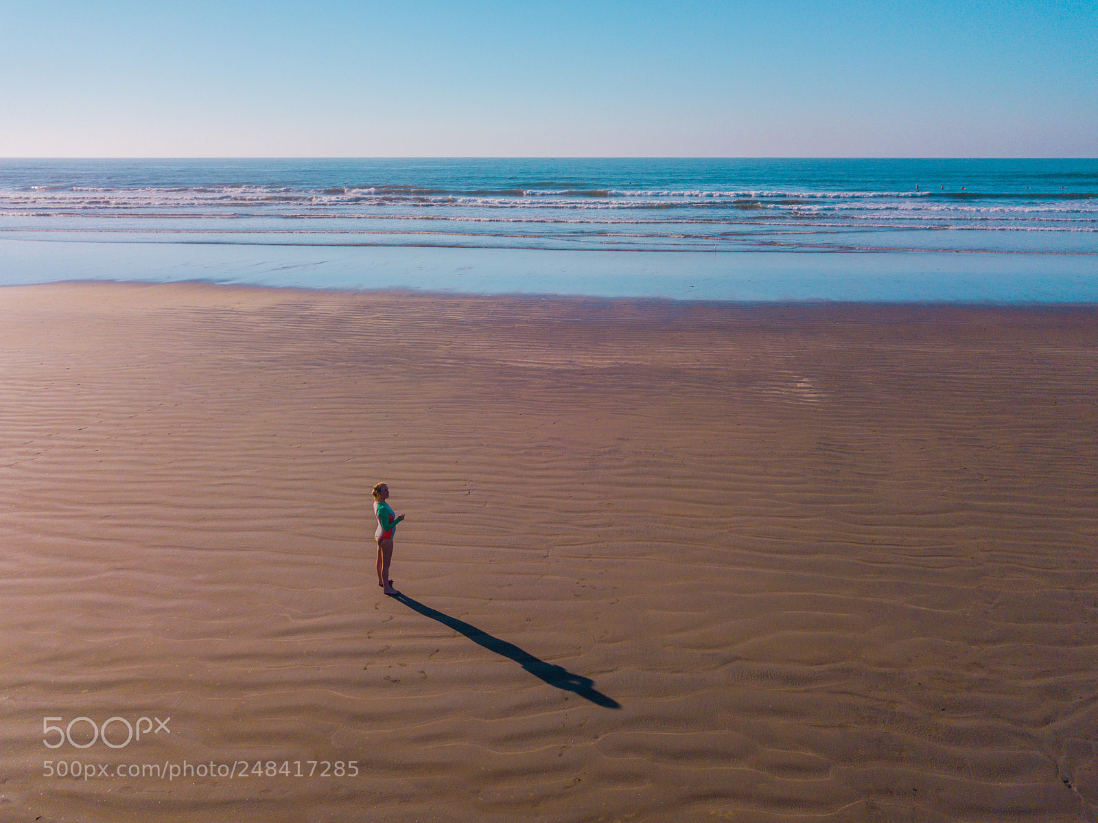 DJI FC220 sample photo. Alone on the beach photography