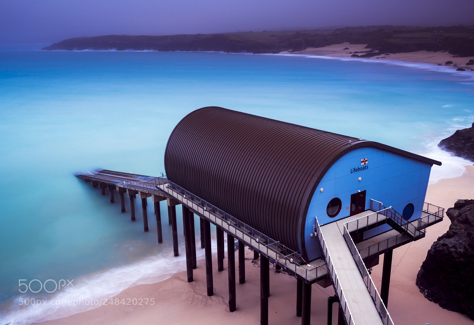 Sony a7R III sample photo. Padstows new modern lifeboat photography