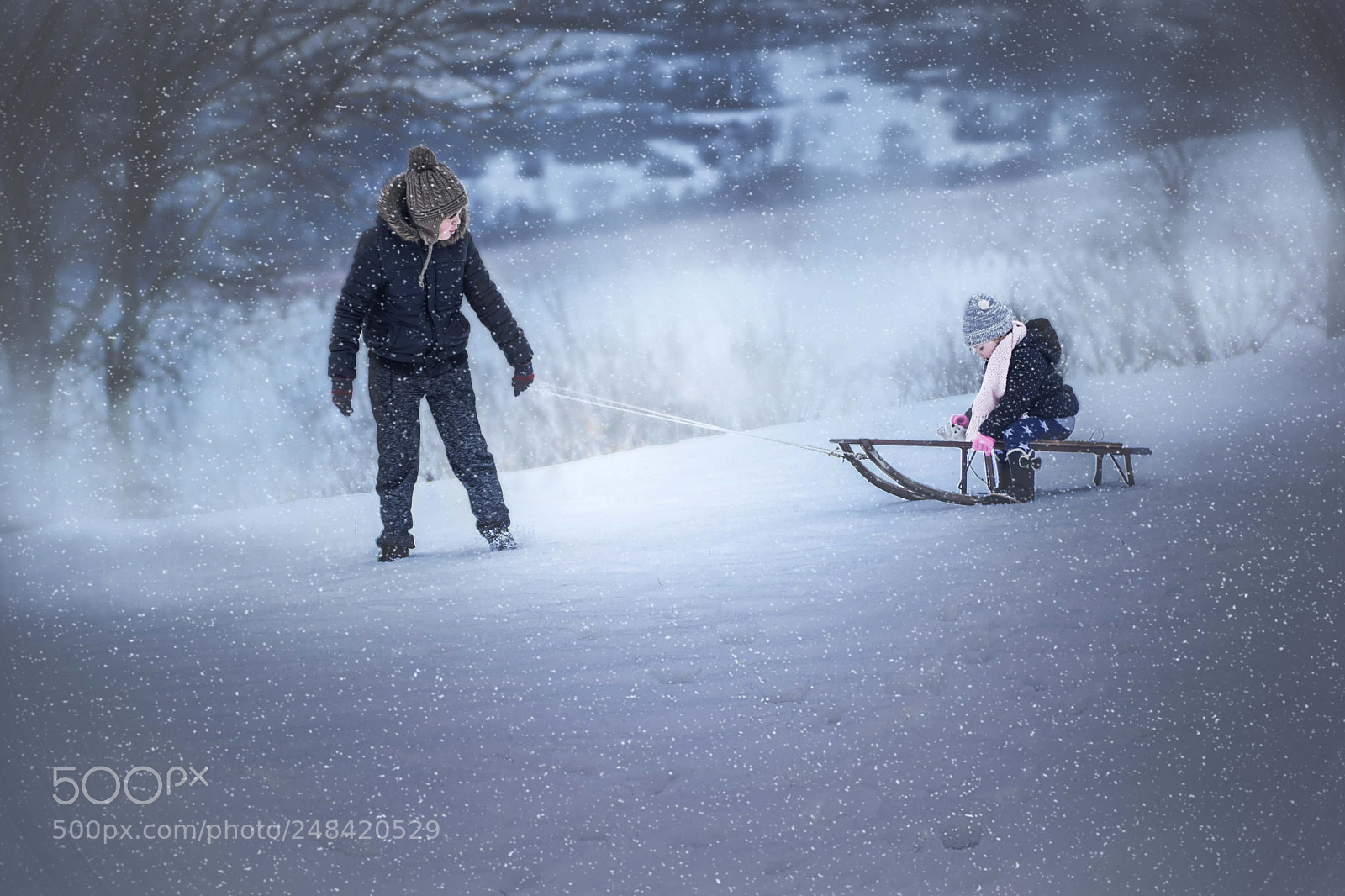 Nikon D3100 sample photo. Winter fun photography