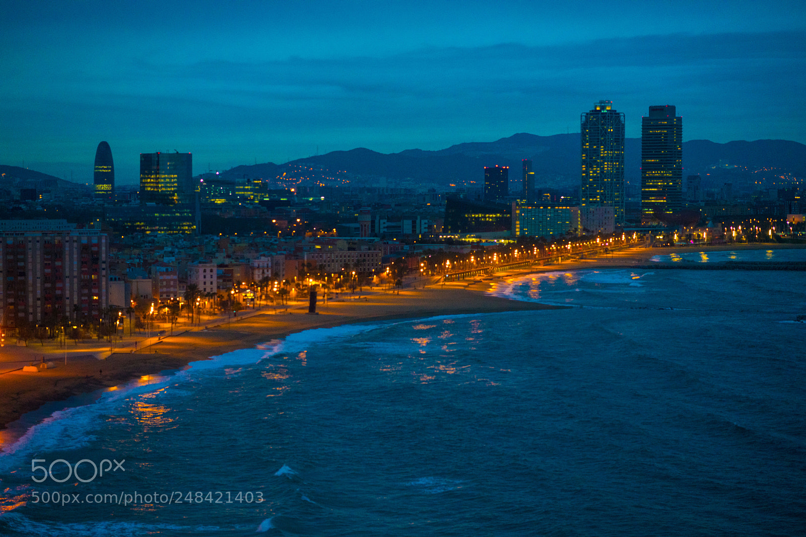 Sony a7R II sample photo. Barceloneta beach seen from photography