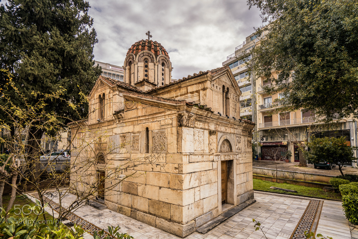 Sony a7R II sample photo. Agios eleftherios church photography