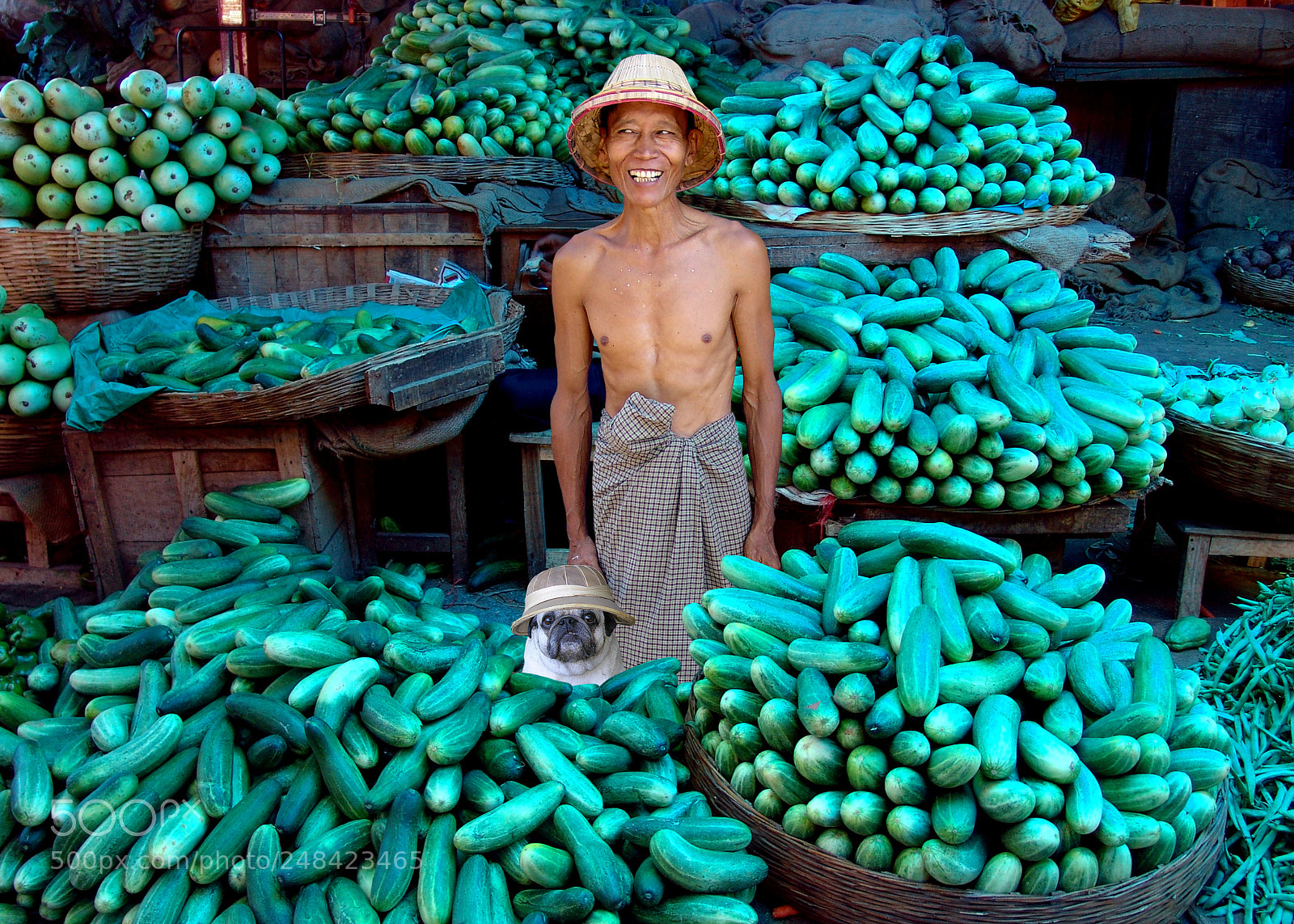 Sony DSC-F828 sample photo. Cucumber merchants - mandalay photography