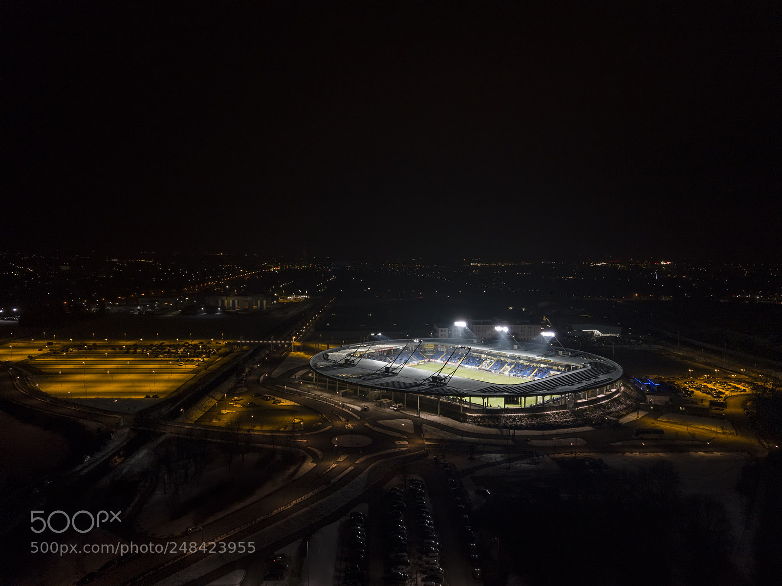 DJI FC220 sample photo. Stadion photography