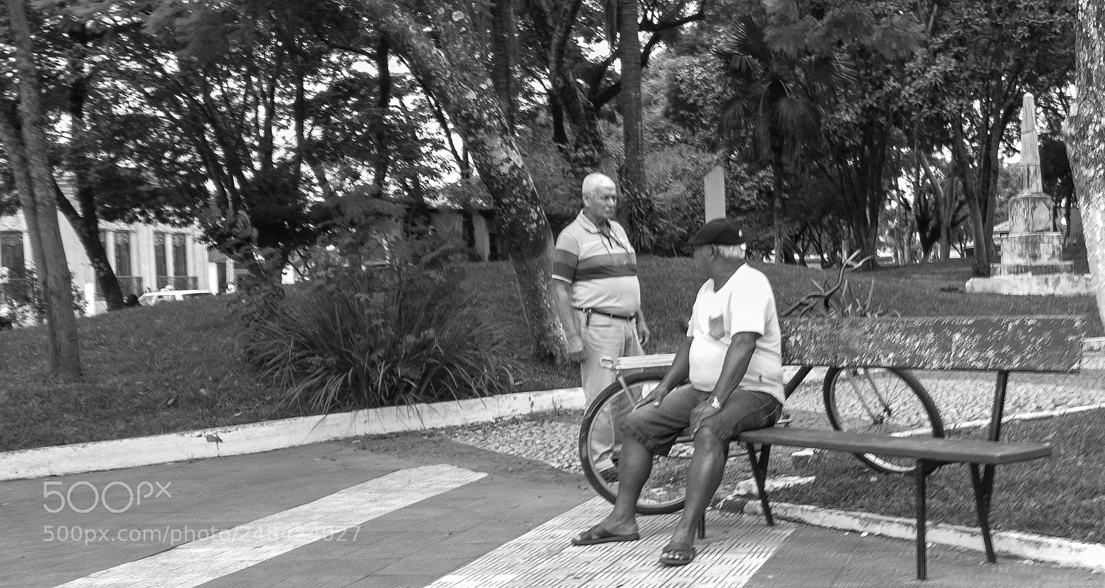Apple iPhone 7 sample photo. Banco da praça photography