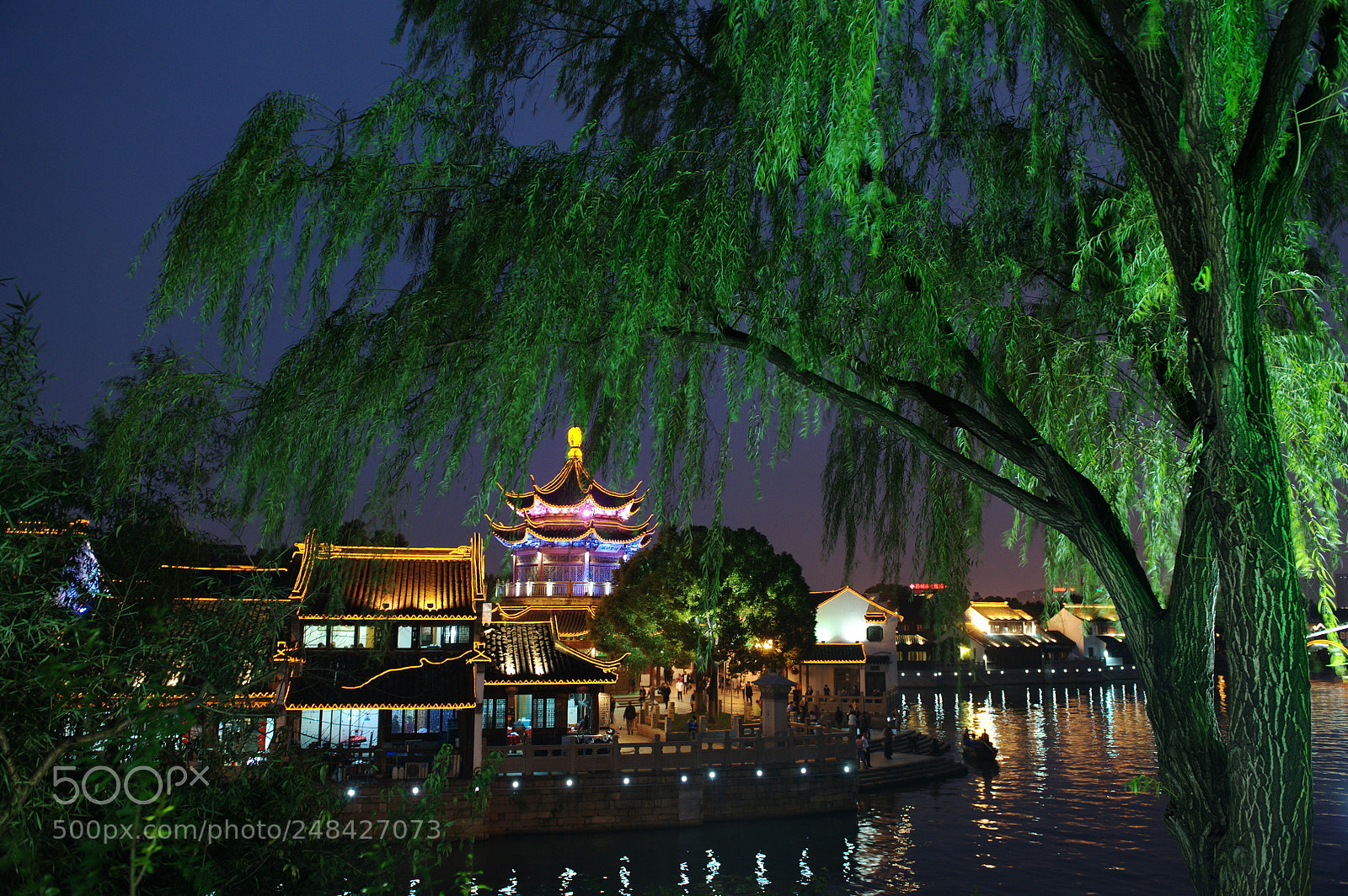 Nikon D700 sample photo. Shangtang street at night photography