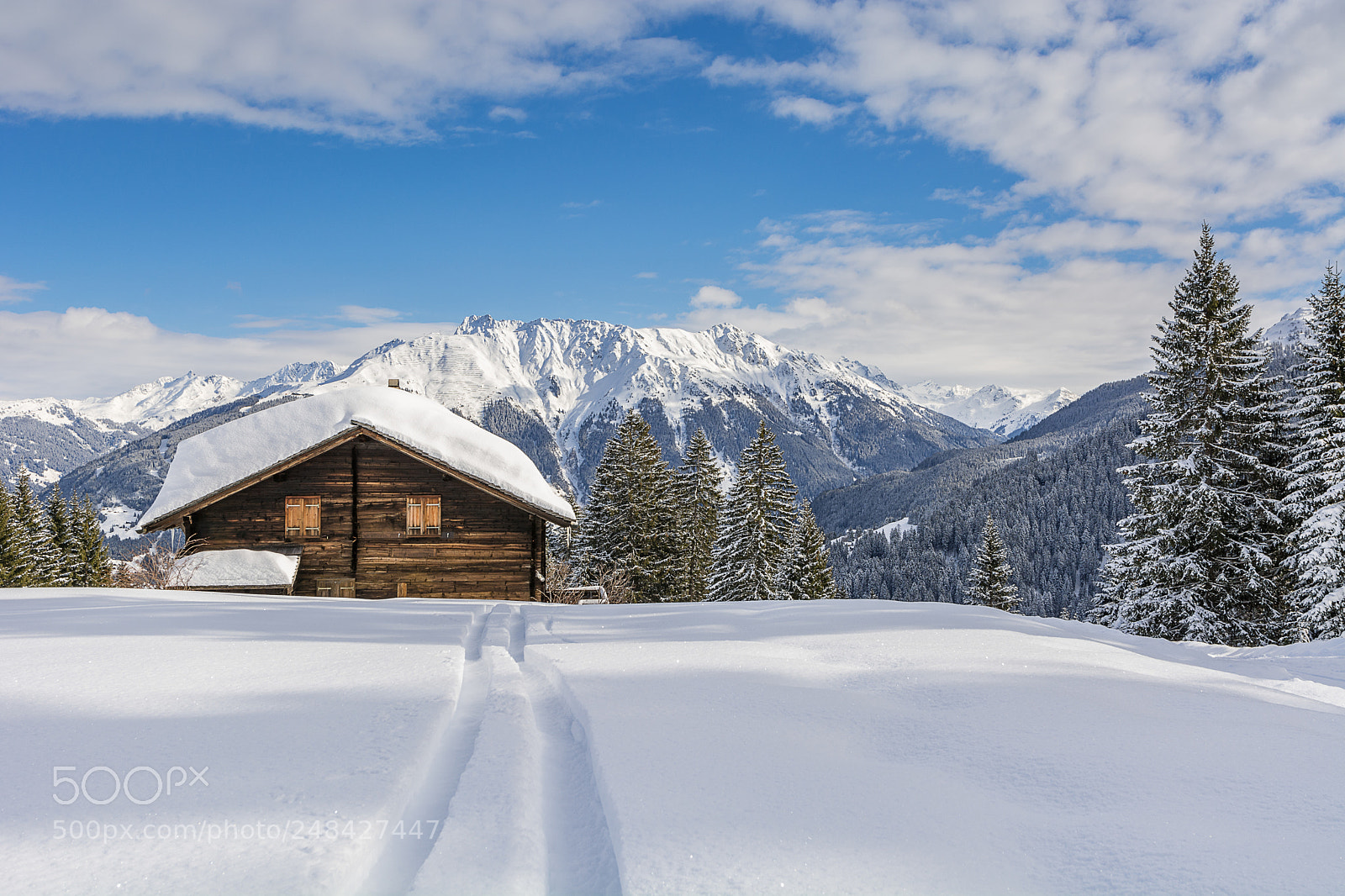 Nikon D7100 sample photo. Home leading ski tracks photography