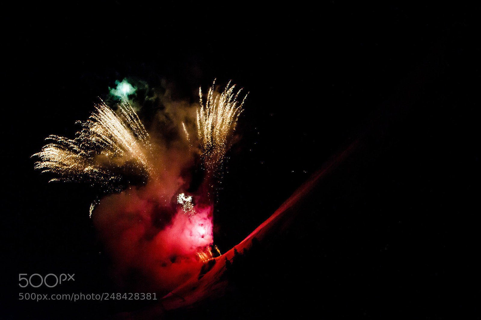 Canon EOS 7D sample photo. Fireworks in the mountains photography