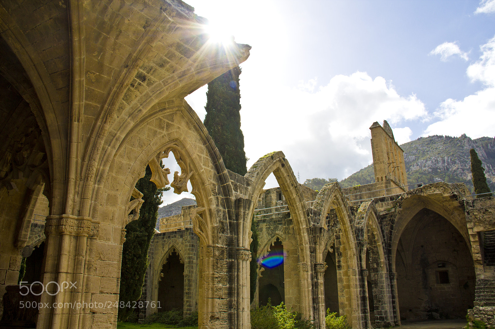 Canon EOS 60D sample photo. Bellapais monastry photography