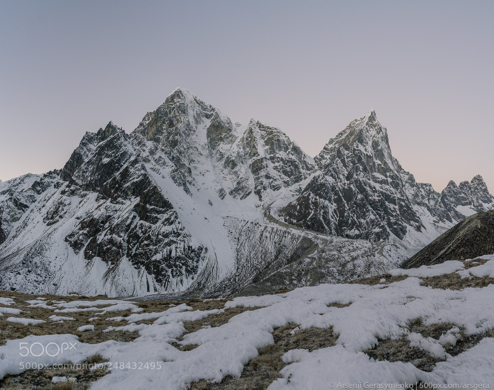 Sony a99 II sample photo. Taboche and cholatse peaks photography