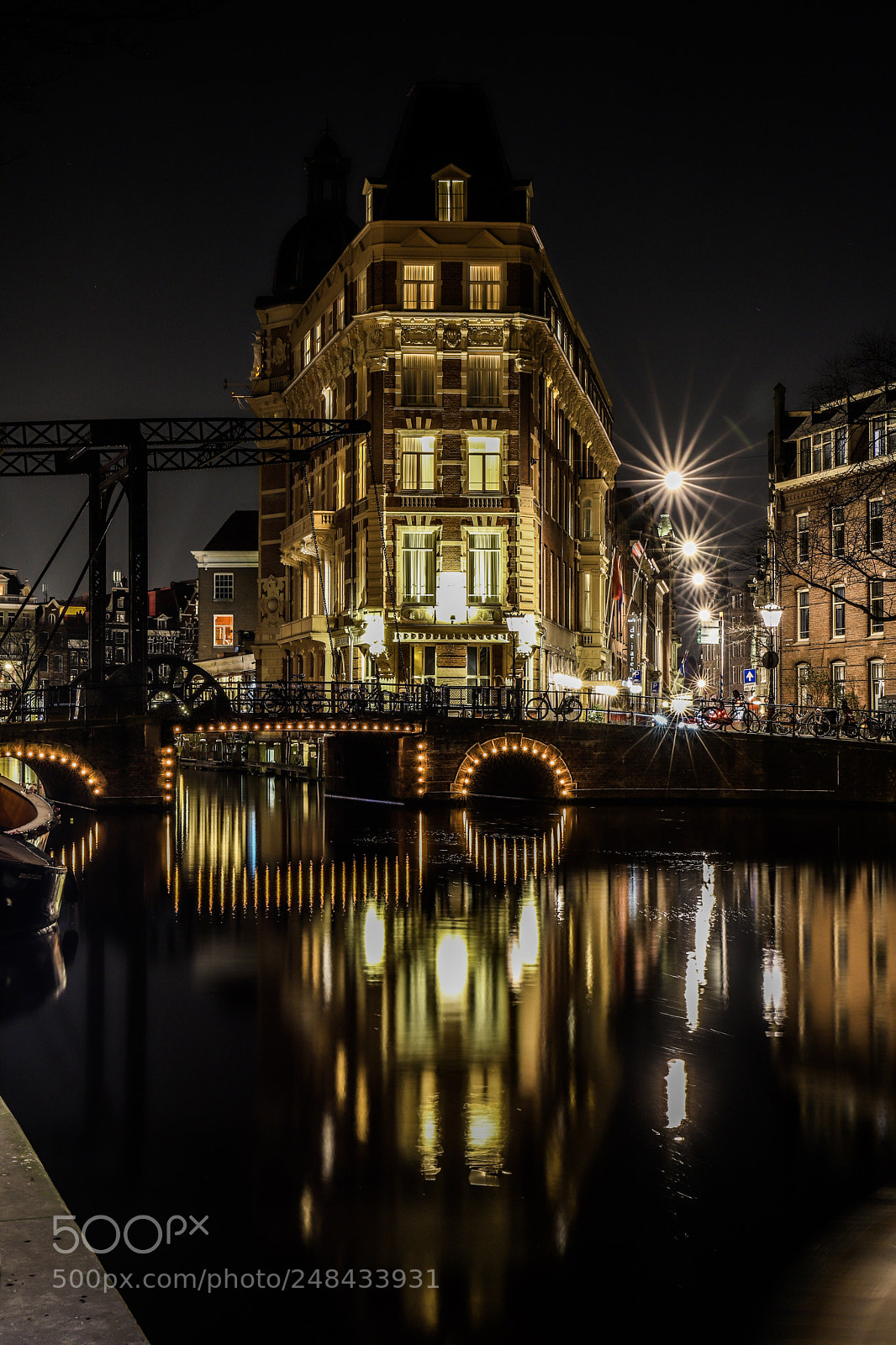 Canon EOS 6D Mark II sample photo. Amsterdam by night photography