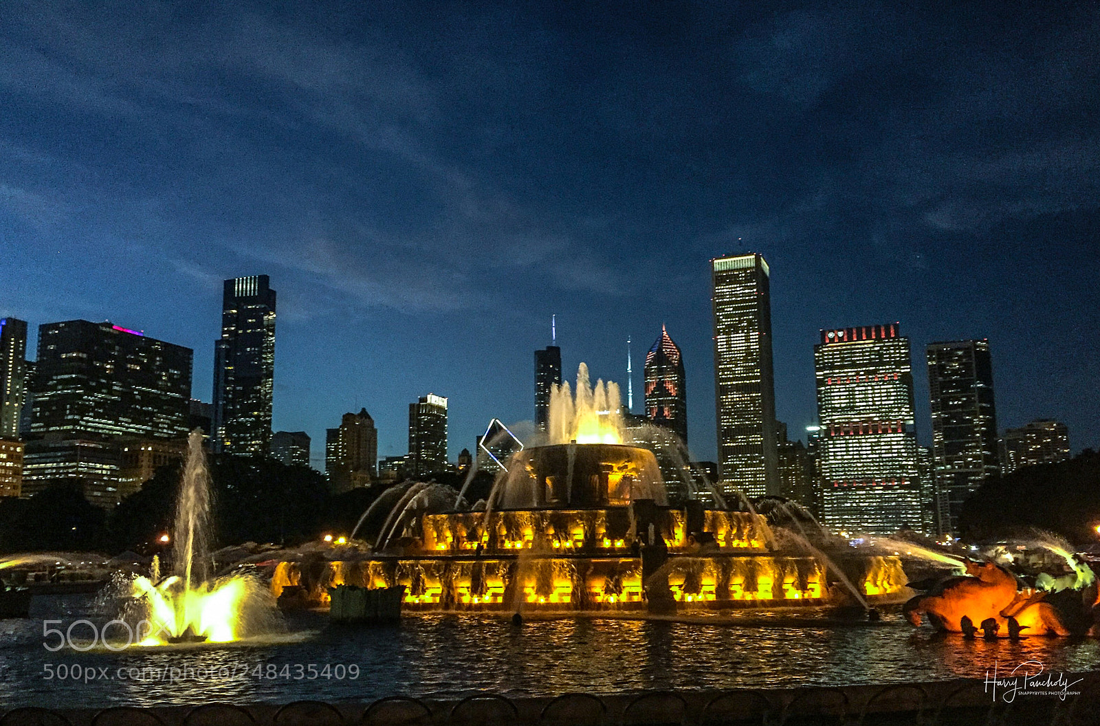 Apple iPhone 6 sample photo. Blue hour skyline photography