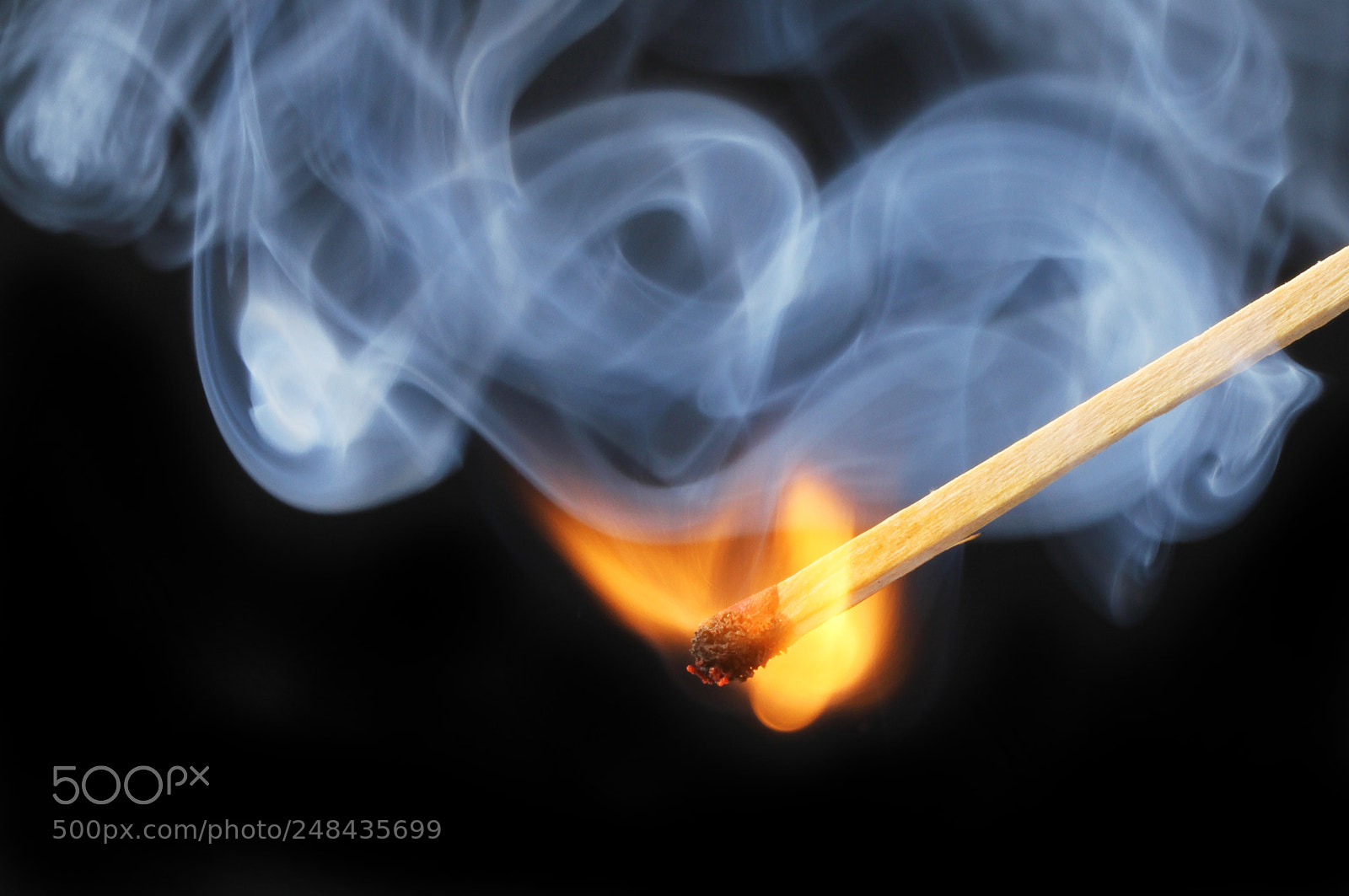 Canon EOS 7D sample photo. Freshly ignited match photography