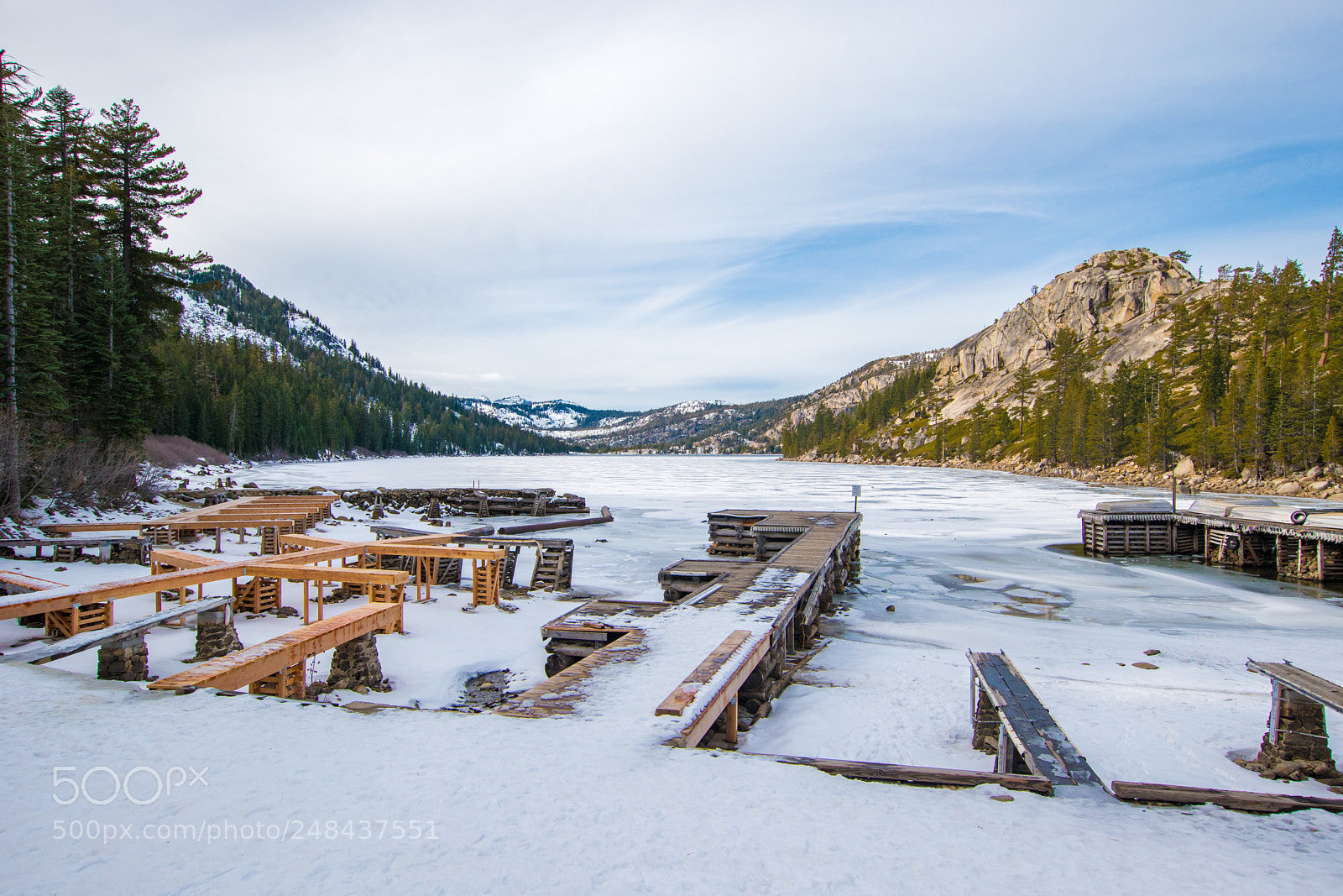 Nikon D5500 sample photo. Fronzen lake at south photography