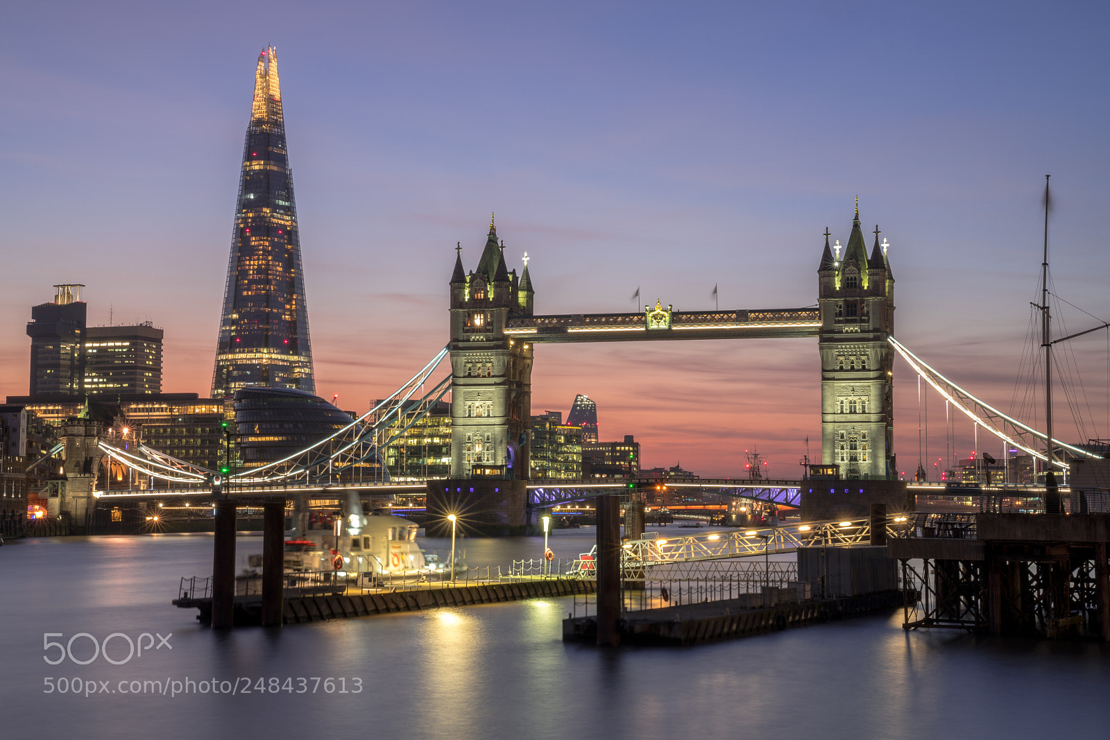 Sony a7R III sample photo. London sunset photography