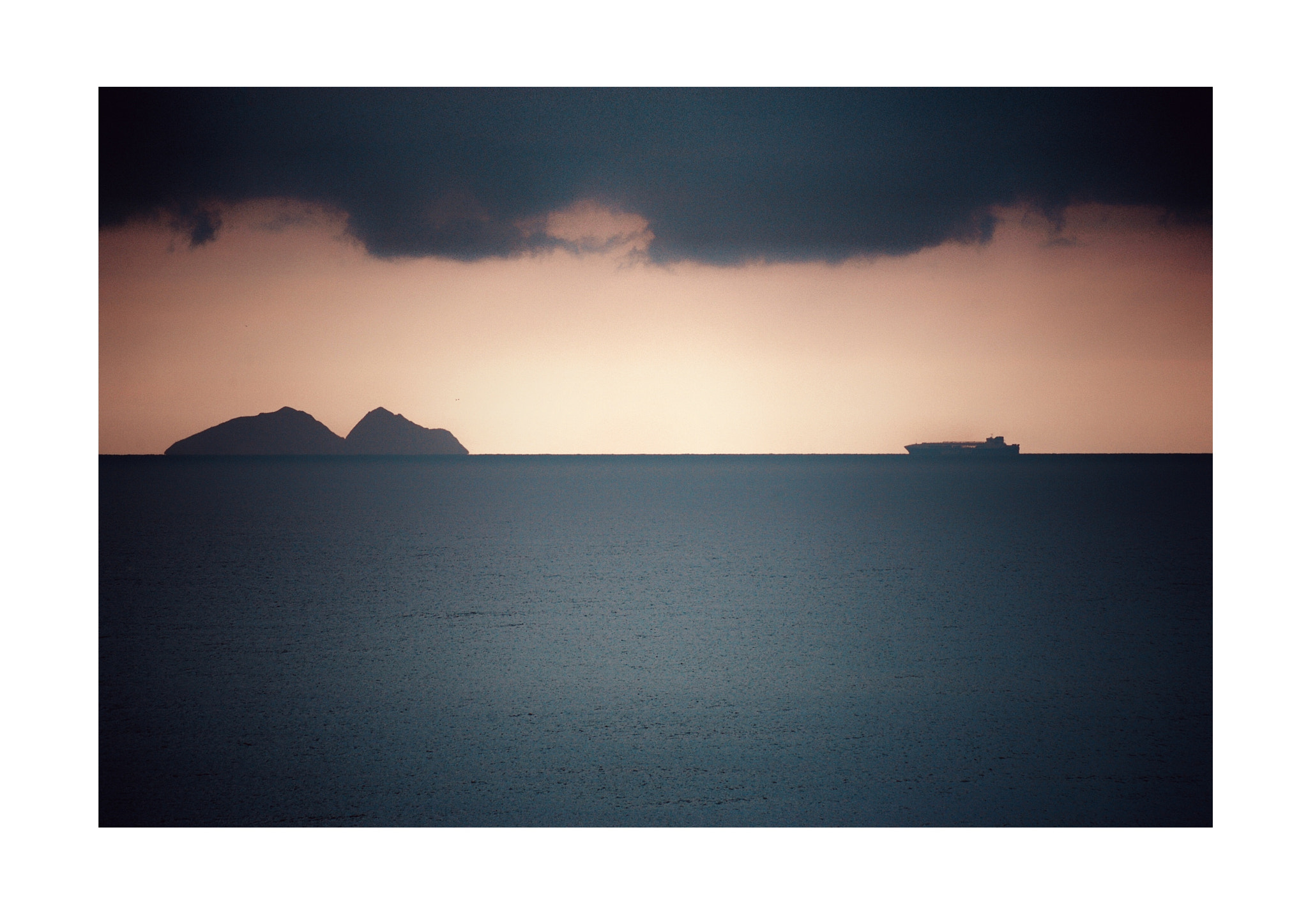 Nikon D100 sample photo. Ship and island photography