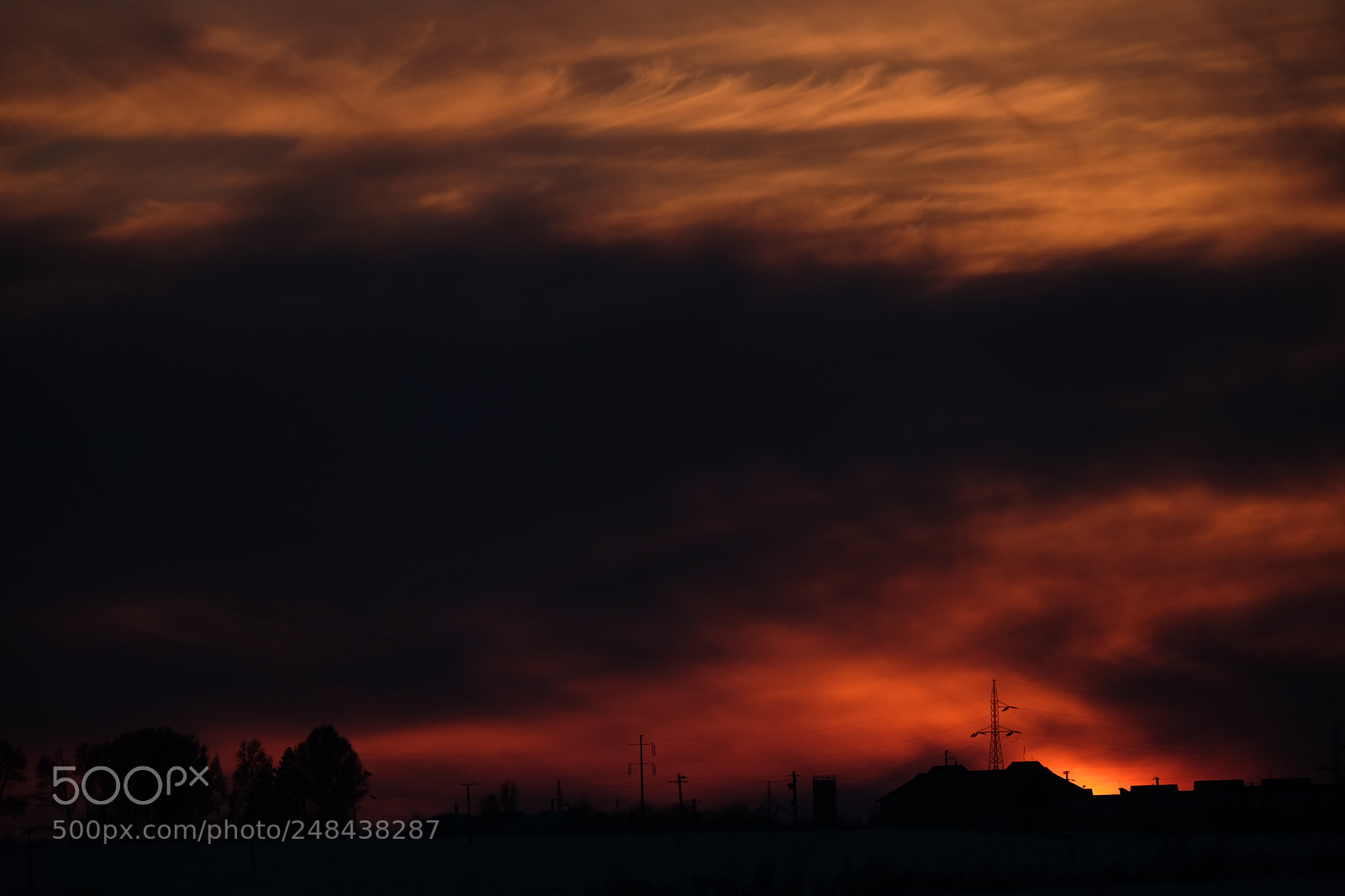 Fujifilm X-E2 sample photo. Horizon in fire photography
