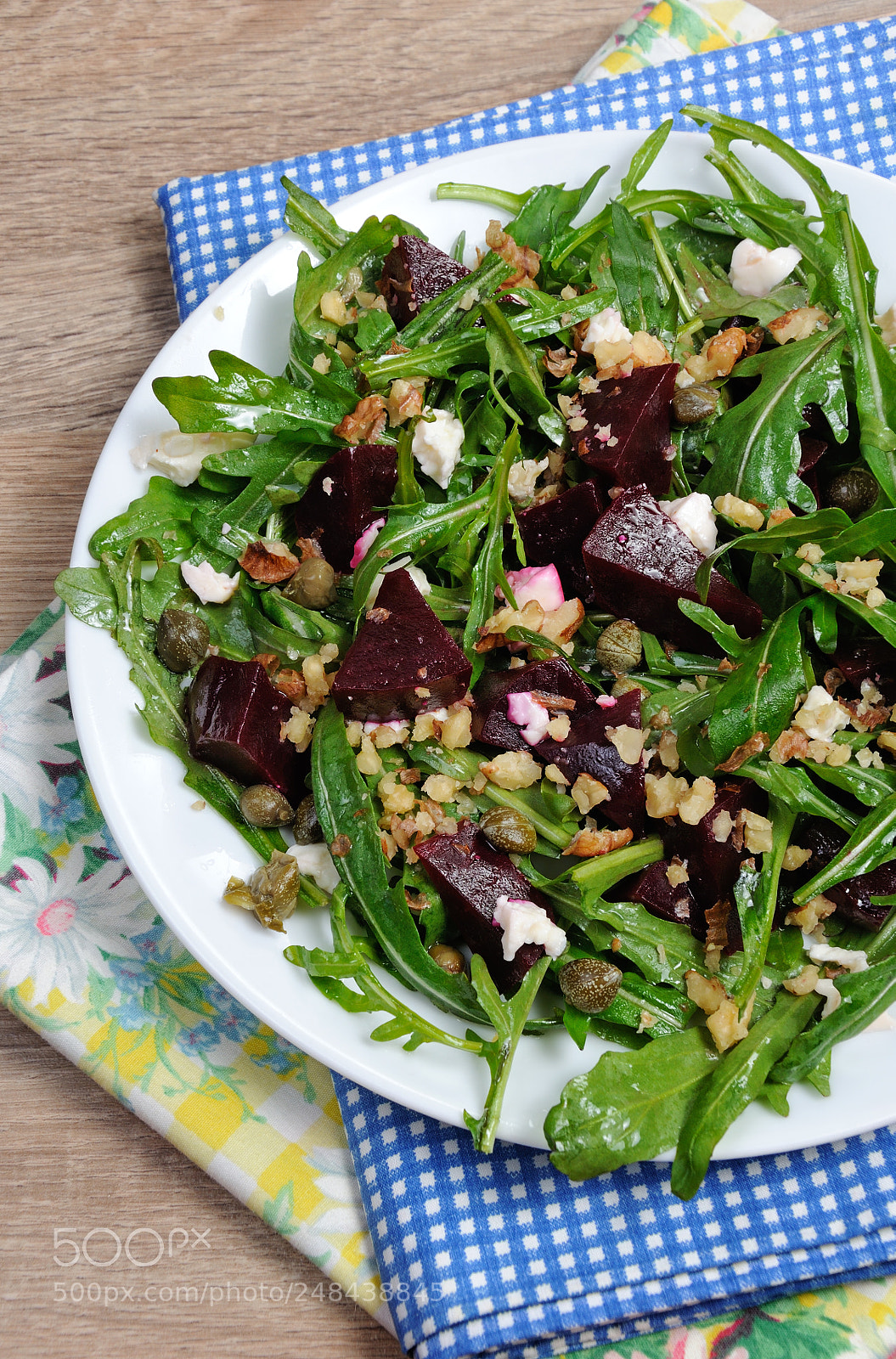Nikon D90 sample photo. Salad of beets, arugula photography