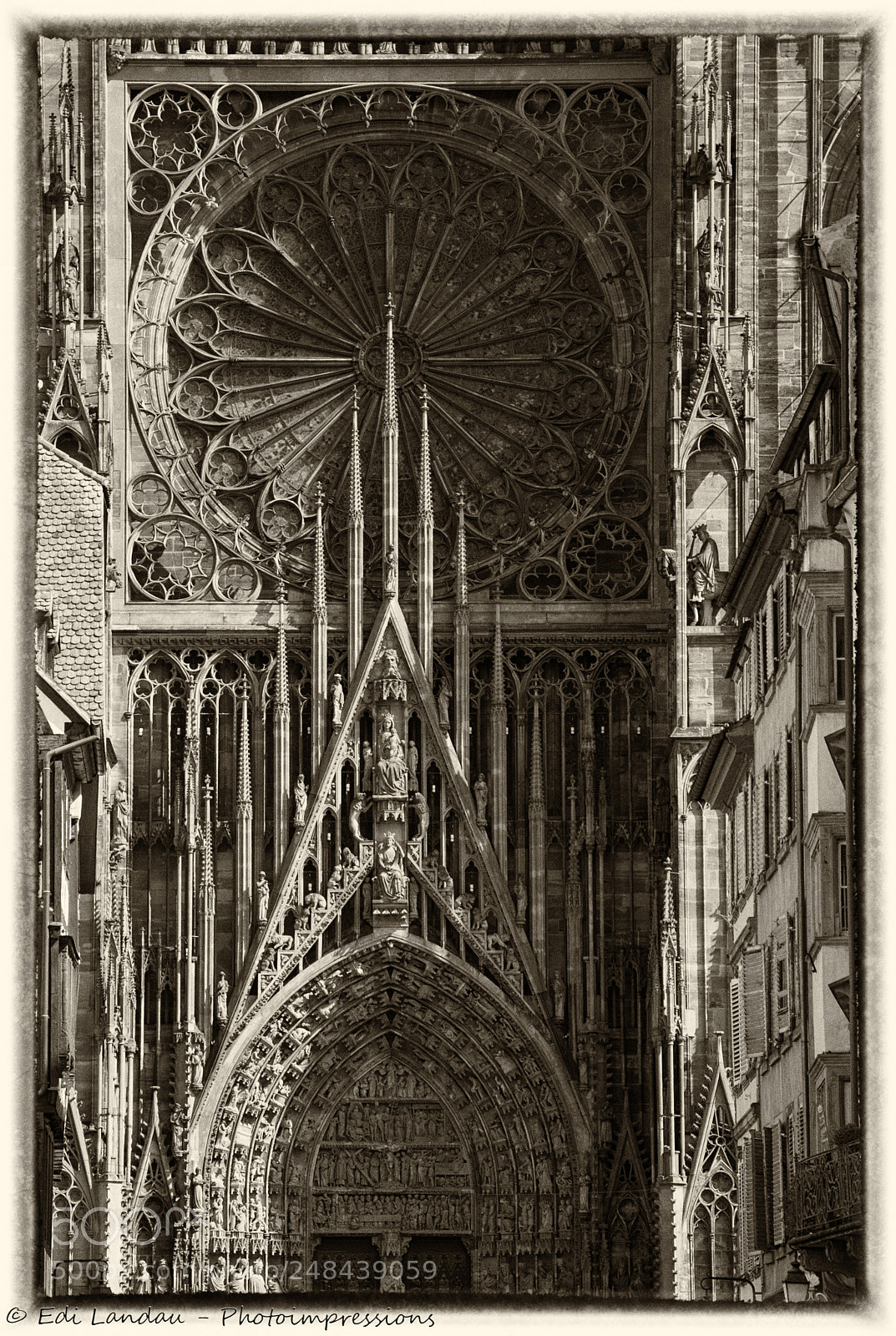 Nikon D5000 sample photo. Notre-dame de strasbourg photography
