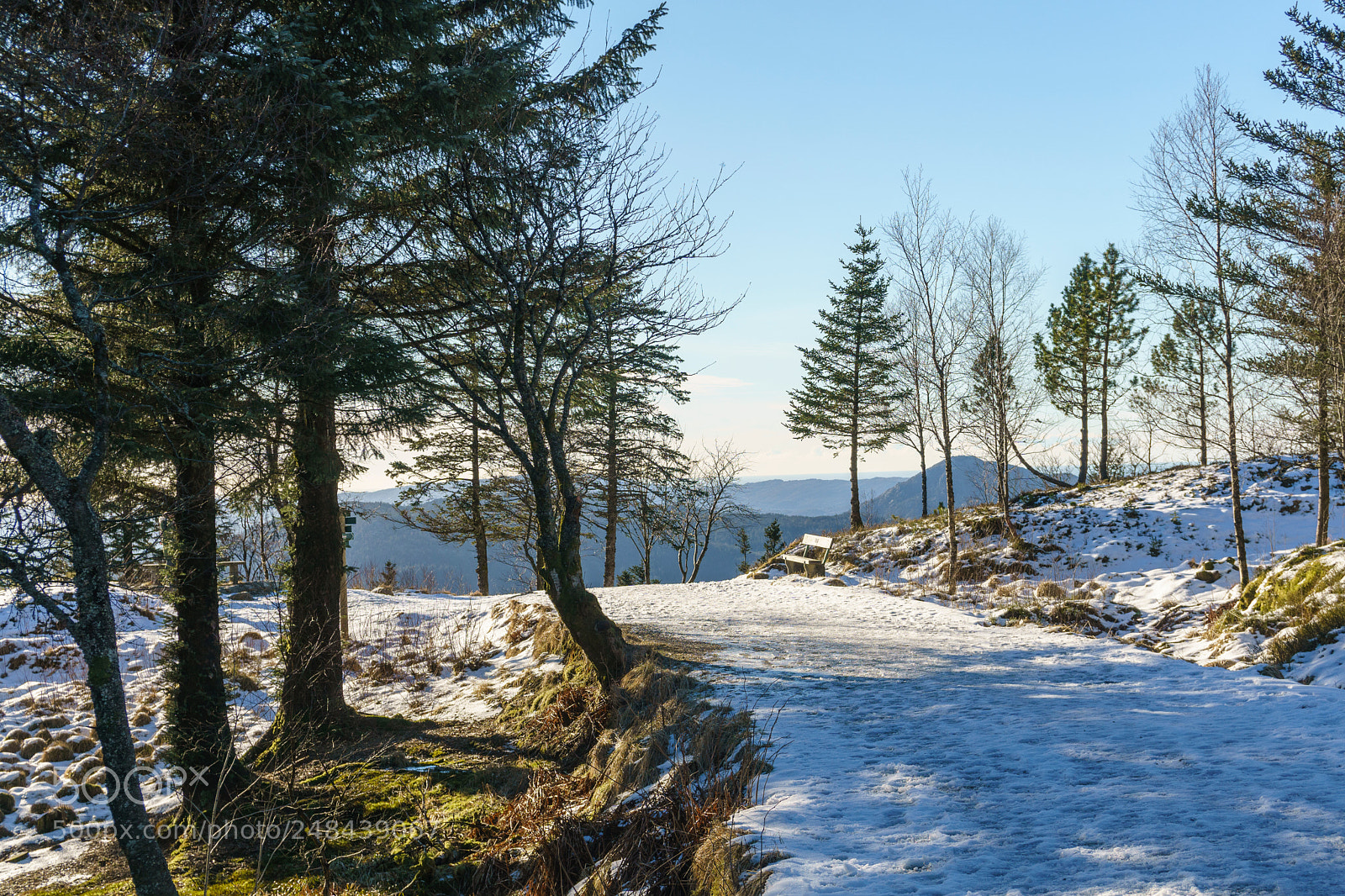 Sony a6000 sample photo. Fløyen, bergen, february photography