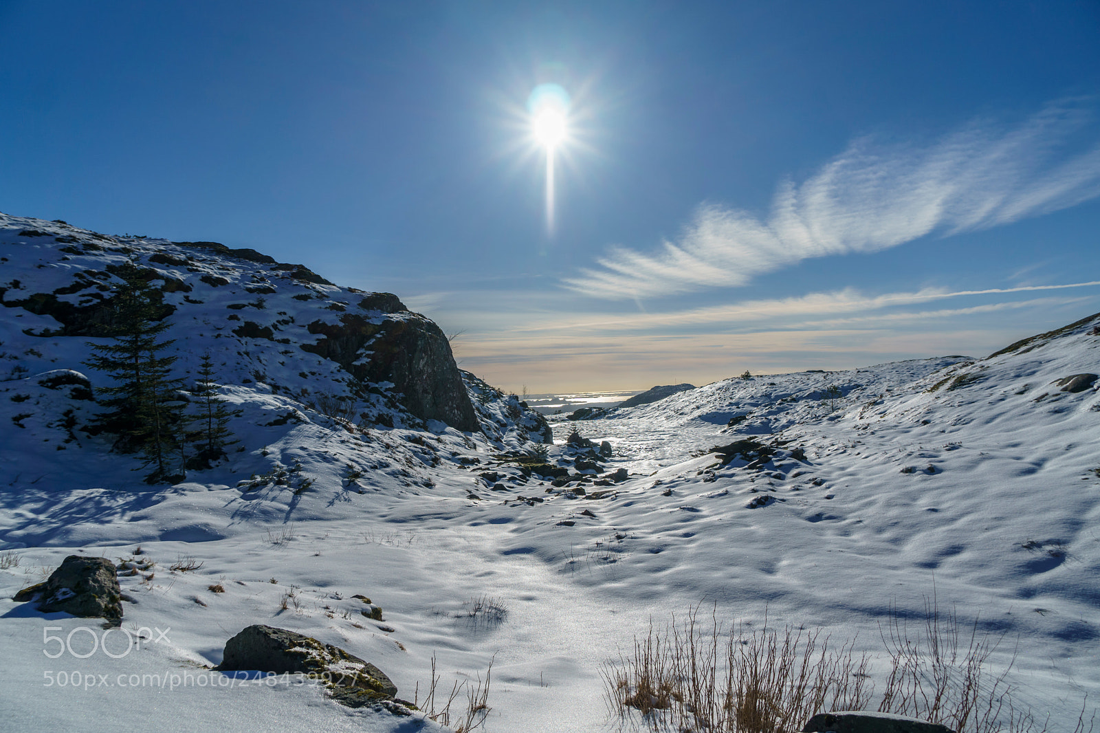Sony a6000 sample photo. Fløyen, bergen, february photography