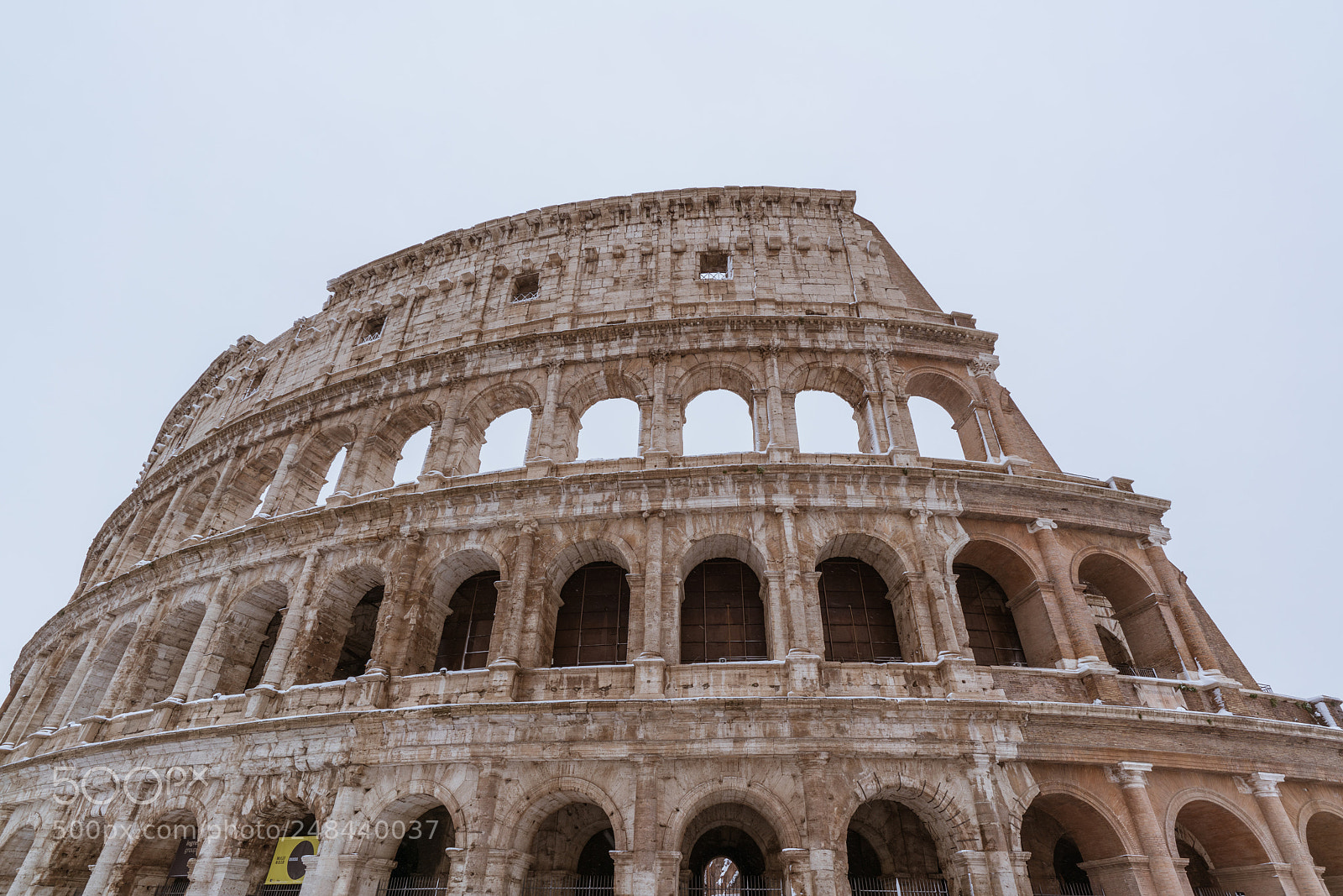 Sony a7R II sample photo. Snowy coliseum photography