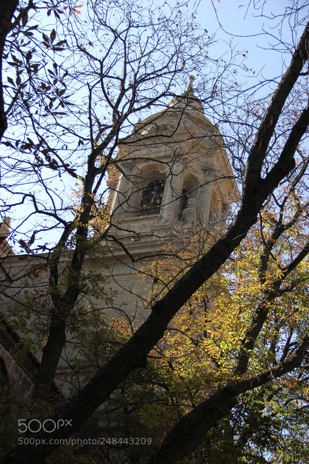 Canon EF-S 18-135mm F3.5-5.6 IS sample photo. Baroque church tower behind photography