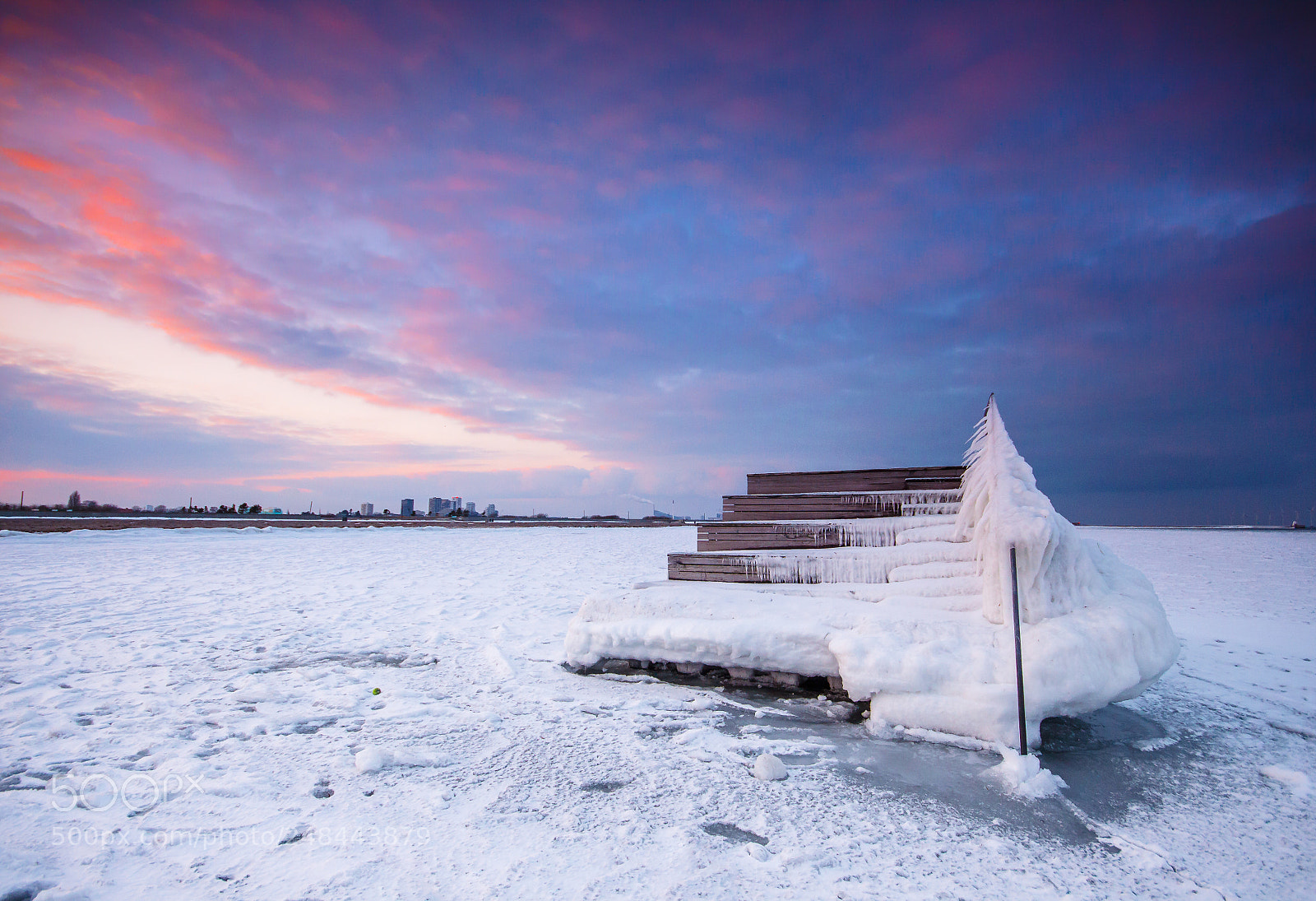 Canon EOS 50D sample photo. Frozen to the sunset photography