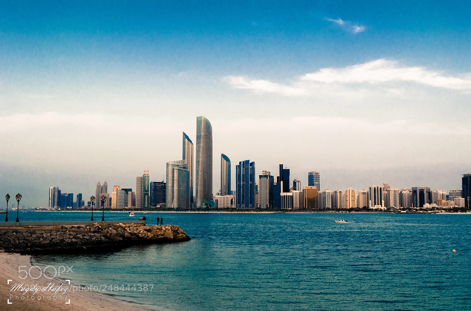 Nikon D5100 sample photo. Abu dhabi water front photography