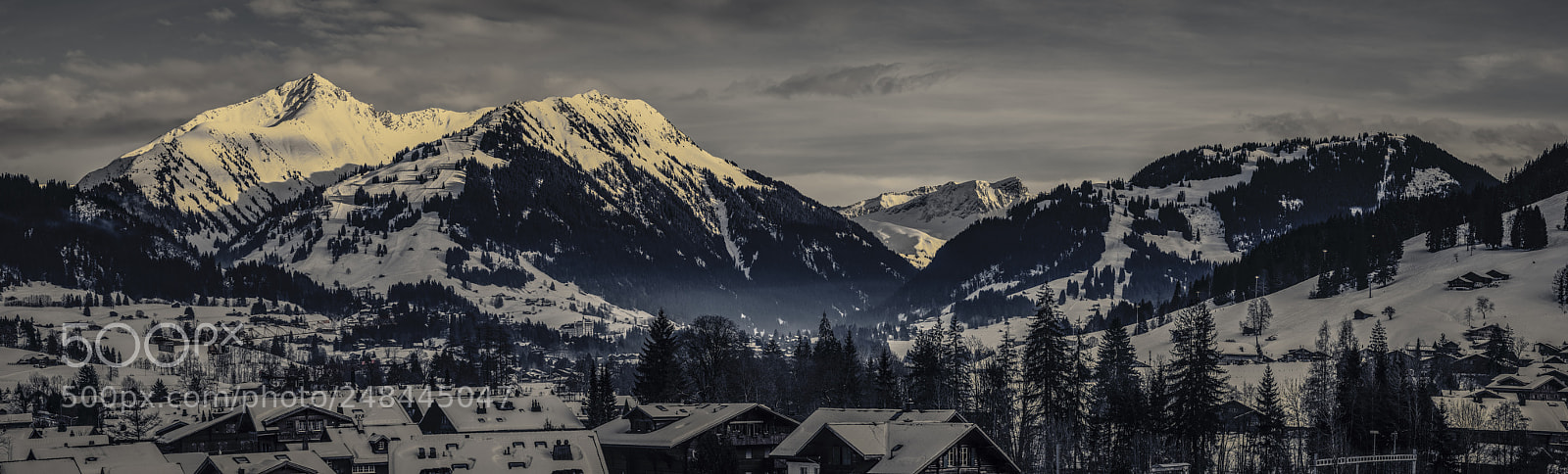 Nikon D800 sample photo. Saanen looking towards gstaad photography