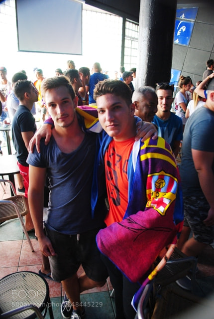 Nikon D3000 sample photo. Fc barcelona fans. photography