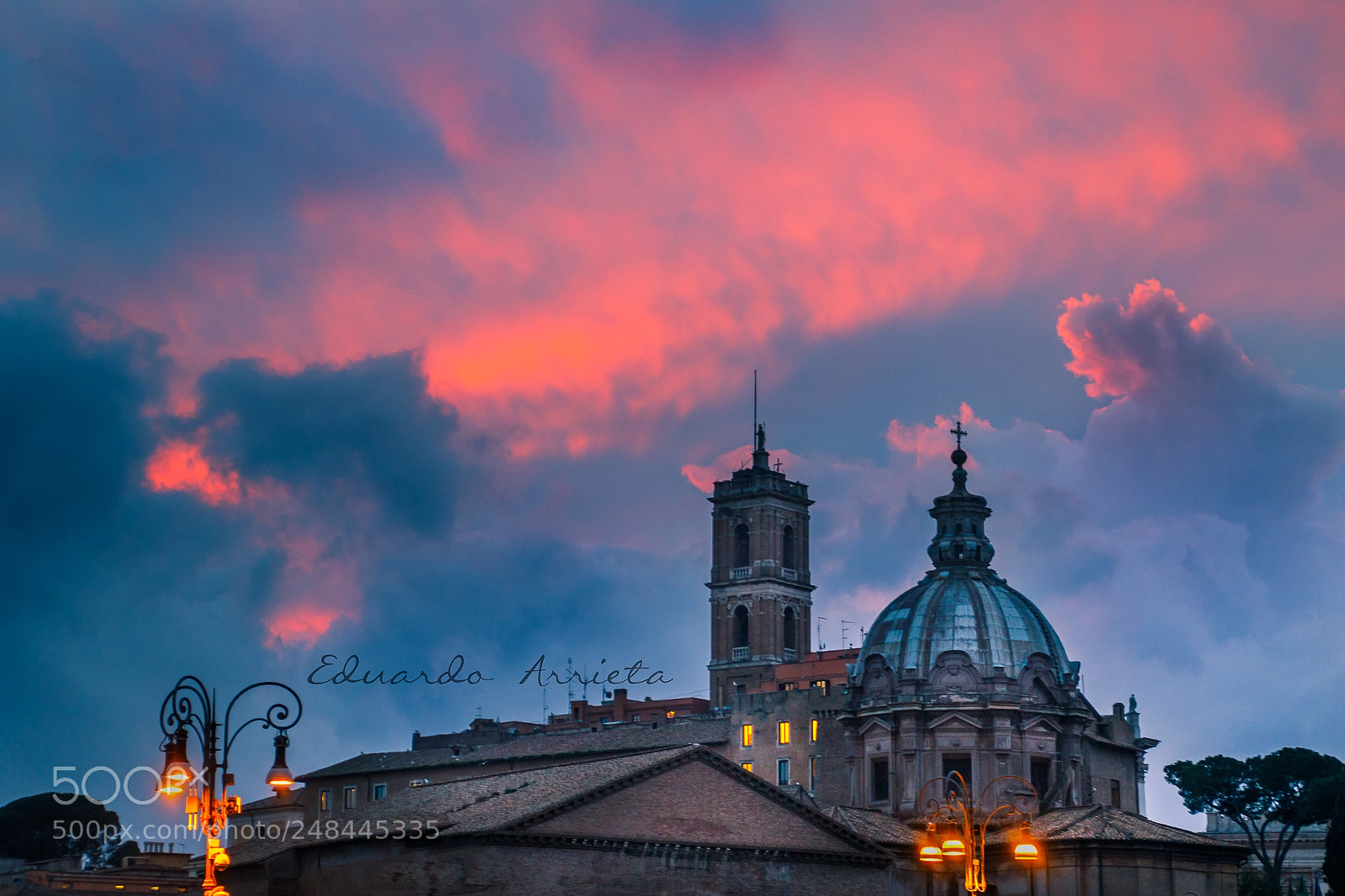 Canon EOS 7D Mark II sample photo. Sunset in rome photography