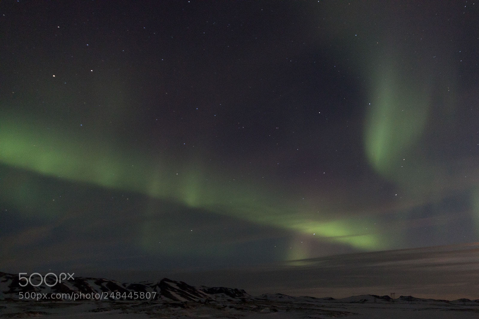 Canon EOS 500D (EOS Rebel T1i / EOS Kiss X3) sample photo. Iceland northern lights photography