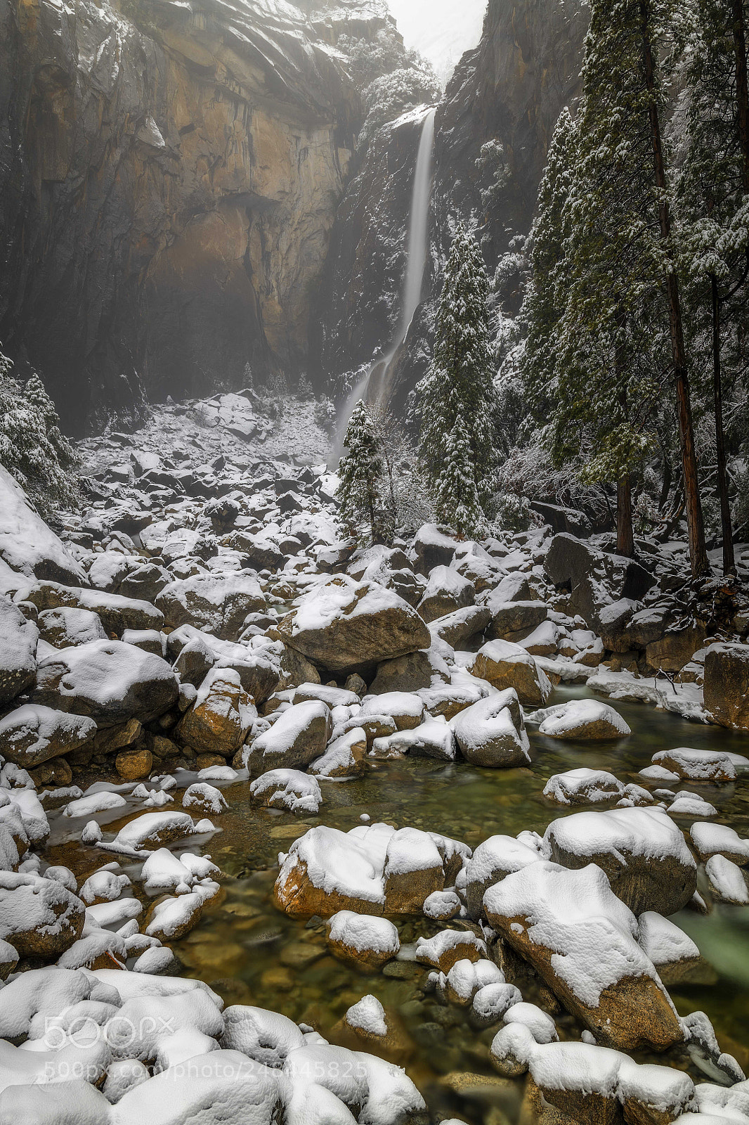 Nikon D850 sample photo. Lower yosemite falls photography