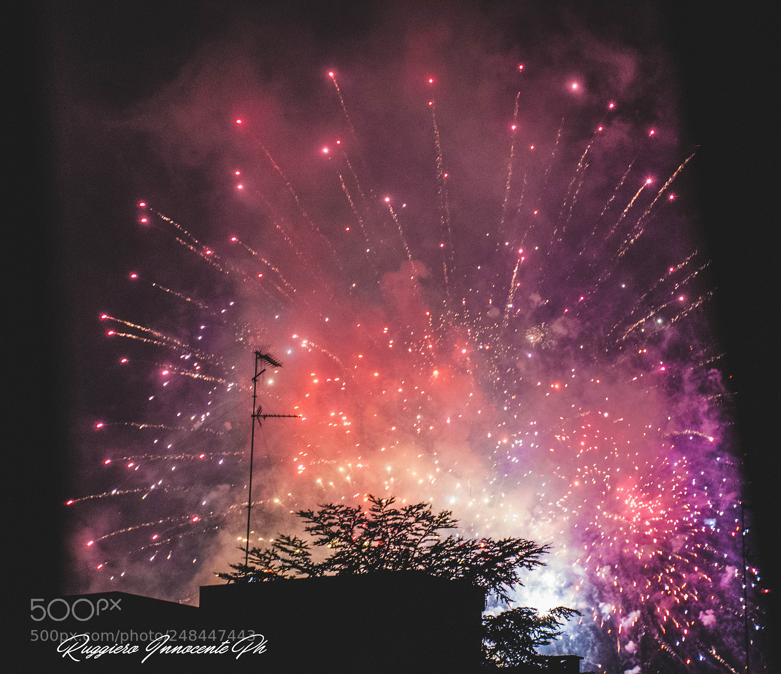 Nikon D7100 sample photo. Fuochi d'artificio festa patronale photography