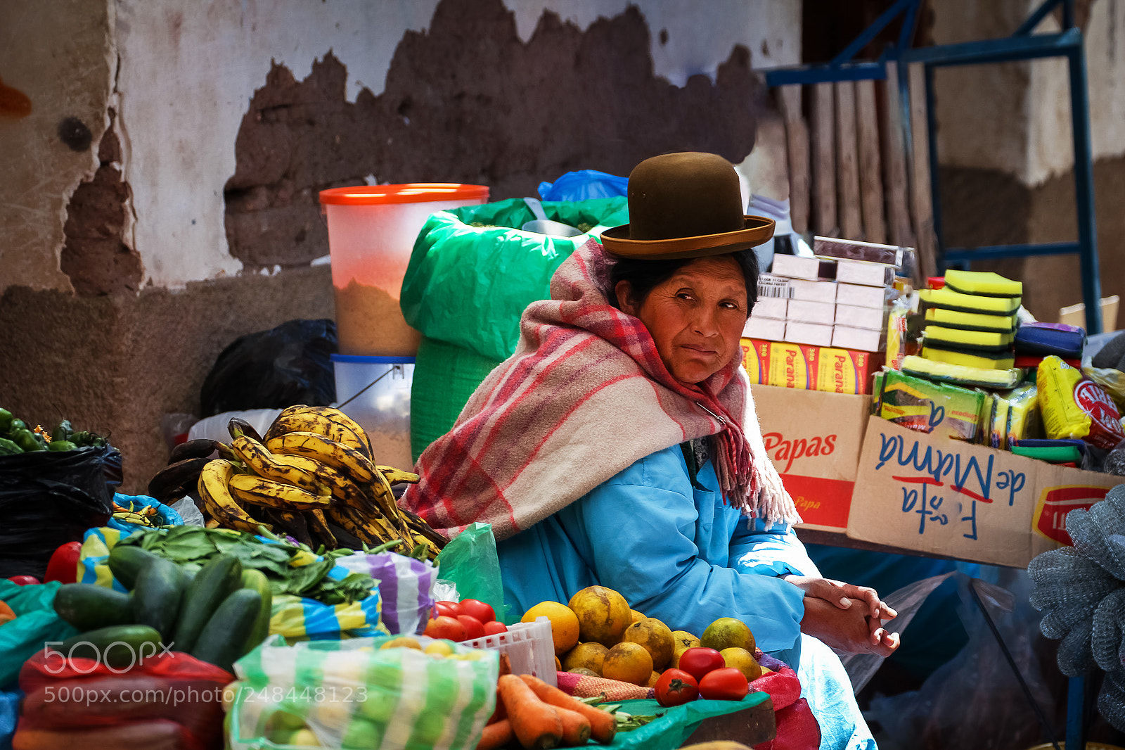 Canon EOS 60D sample photo. Bolivian market photography