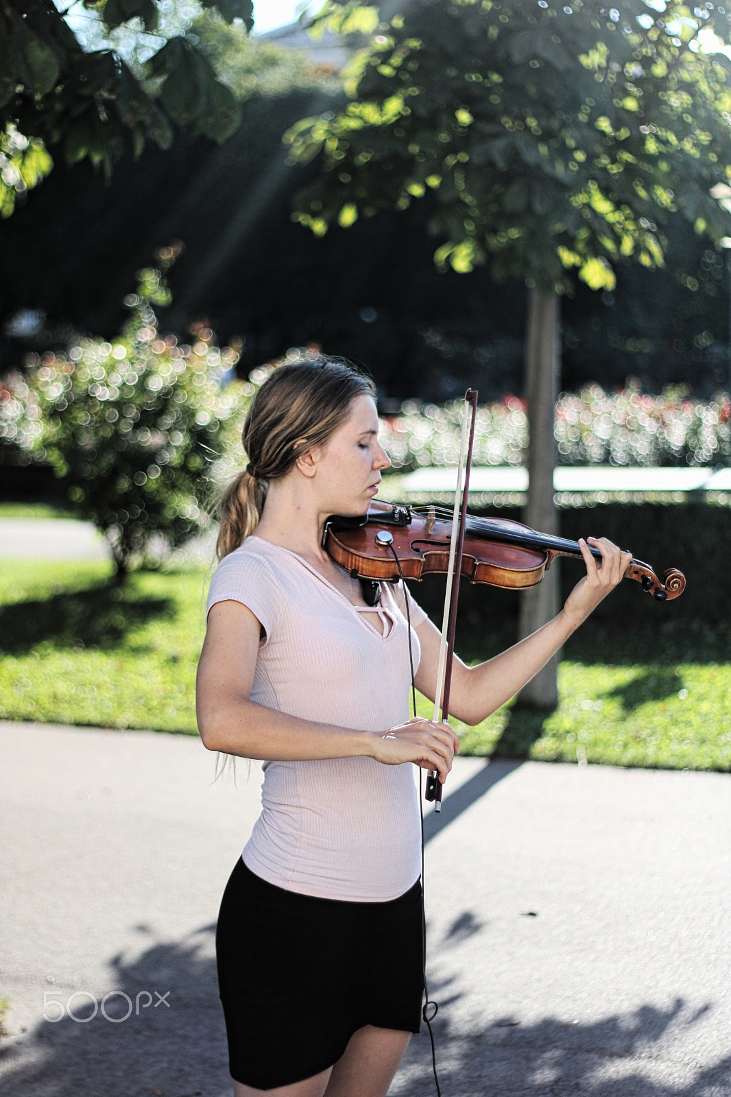 Canon EOS 750D (EOS Rebel T6i / EOS Kiss X8i) sample photo. Violinist photography