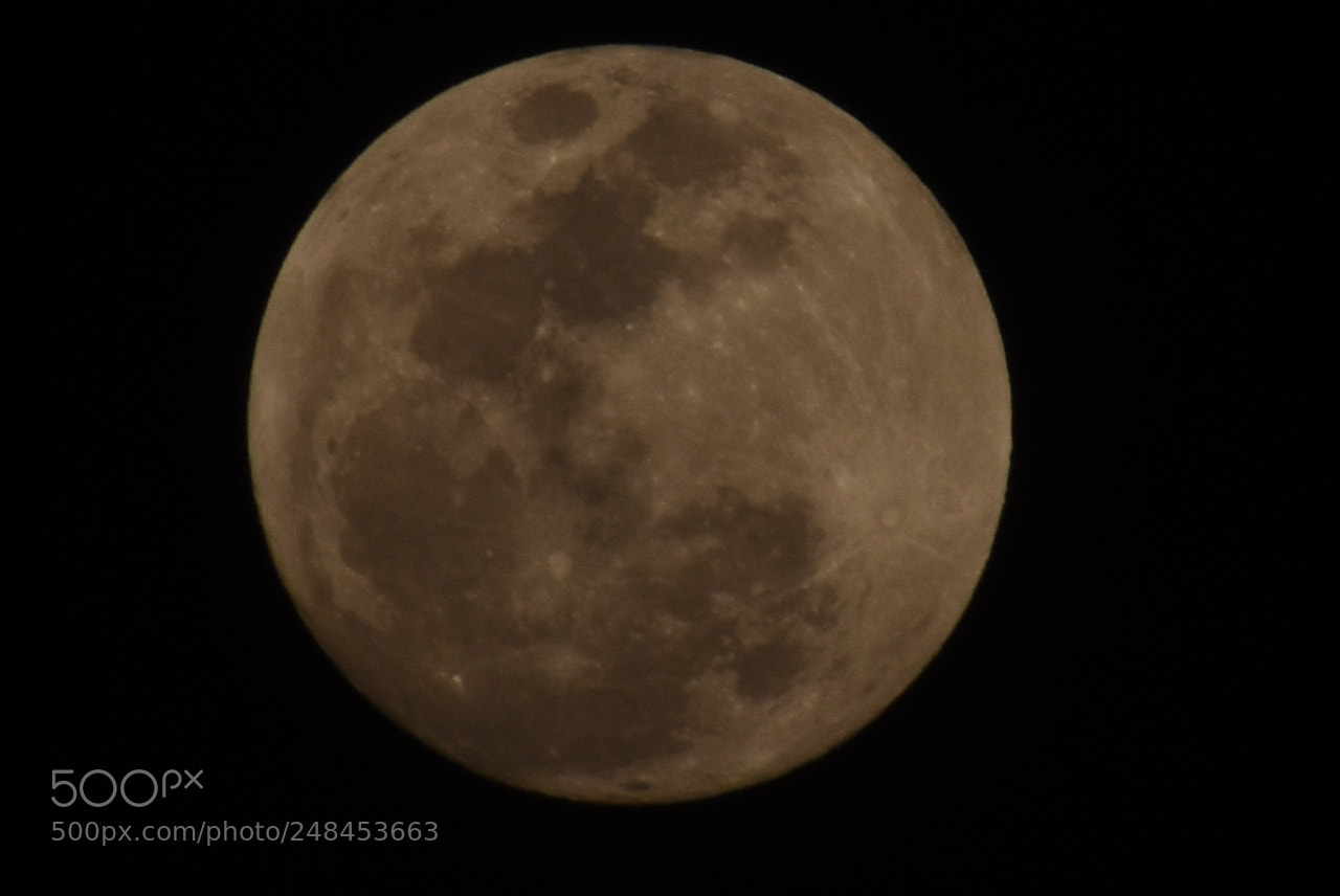 Nikon D3400 sample photo. 2 days ago moon photography