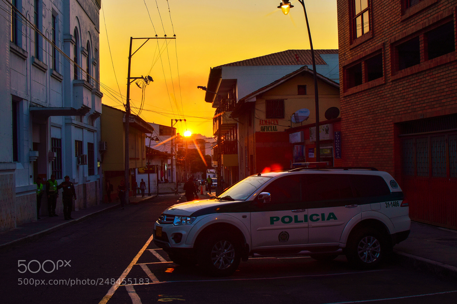 Nikon D5300 sample photo. Sunset police photography