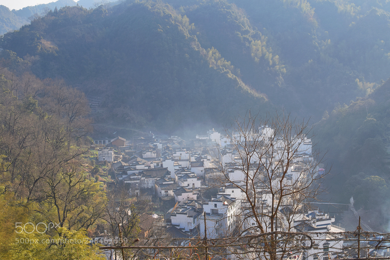 Nikon D5300 sample photo. Mountain village in morning photography