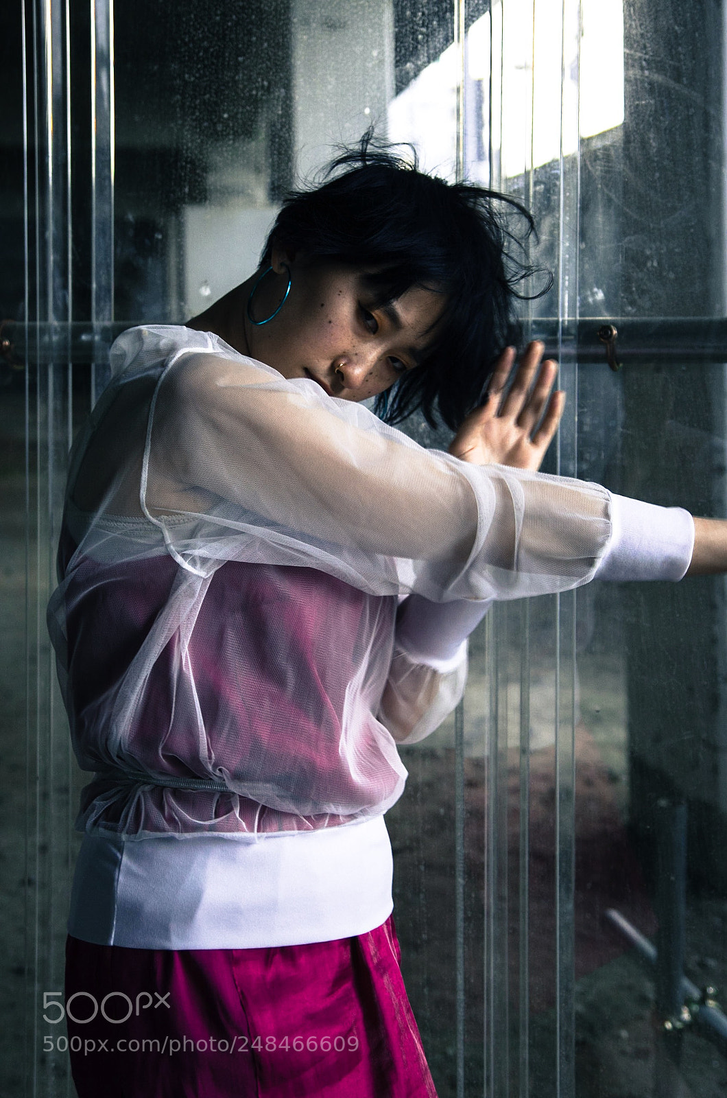 Pentax K-5 sample photo. Street portrait, japanese singer photography