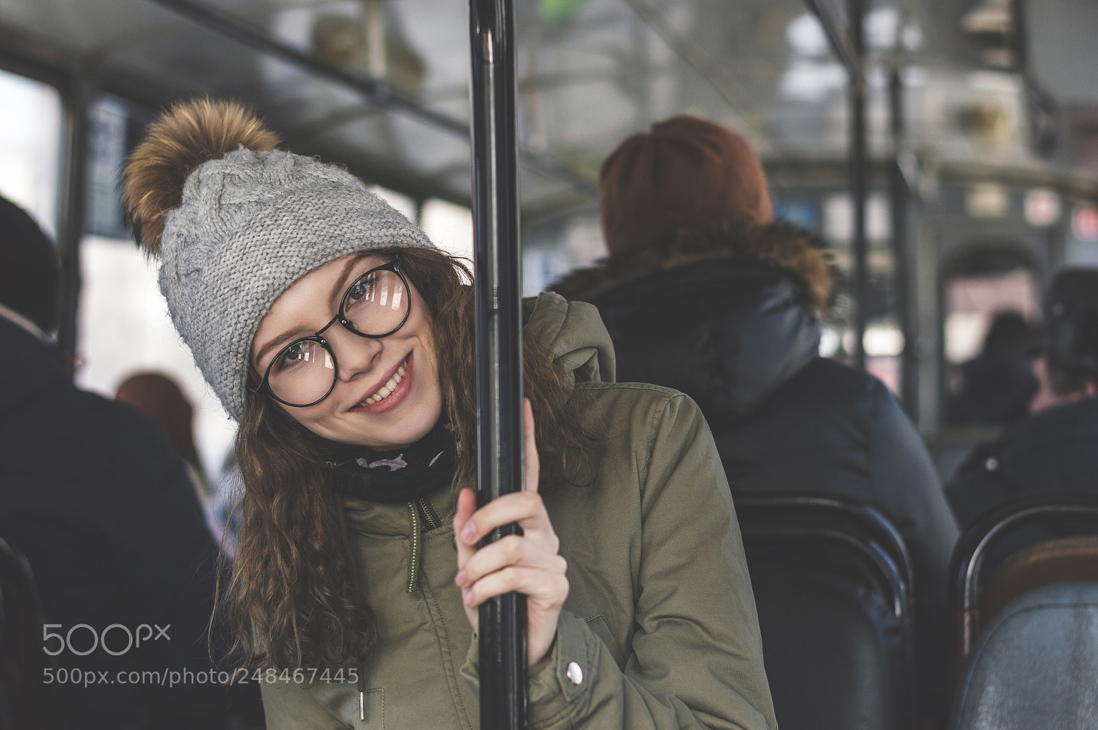 Nikon D3200 sample photo. Girl in trolleybus photography