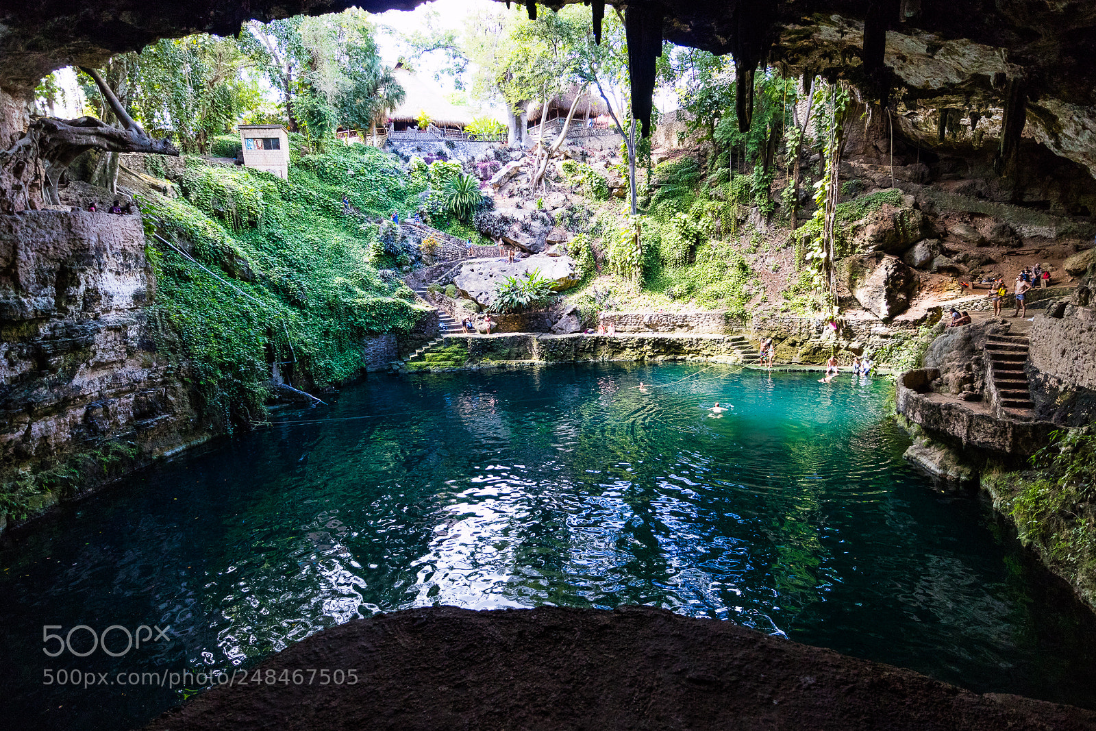 Canon EOS M3 sample photo. Cenote photography