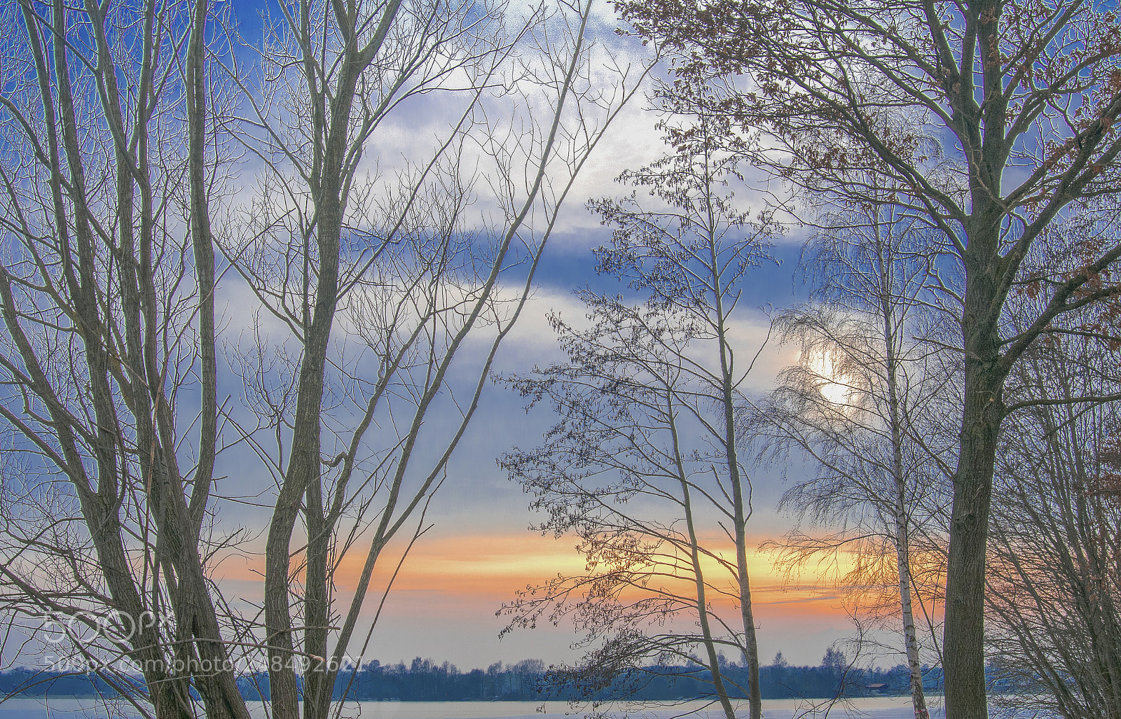 Nikon D300 sample photo. Sunset over a lake photography