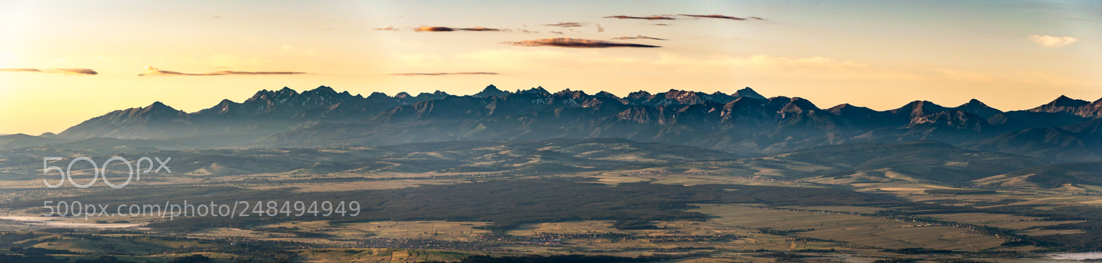 Nikon D90 sample photo. Sunny tatras panorama photography